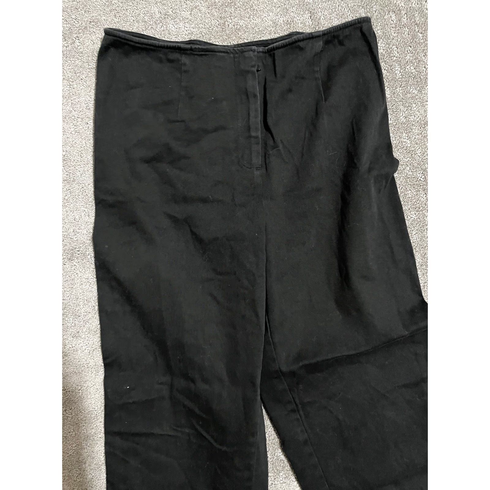 Ann Taylor Loft Ann Taylor Loft Brand Black Stretch Cropped High Rise Pants 12P Women’s Size 34" / US 12 / IT 48 - 2 Thumbnail