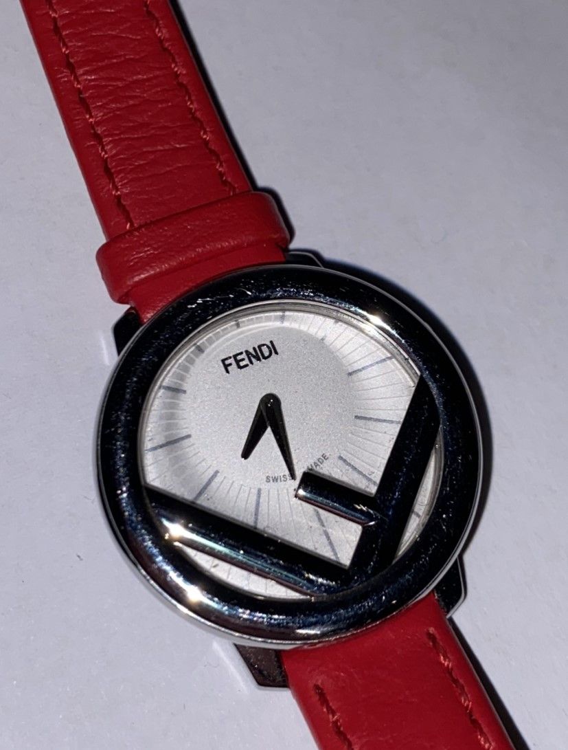 Fendi Fendi Run Away 28mm White Dial Red Strap Watch Size ONE SIZE - 2 Thumbnail