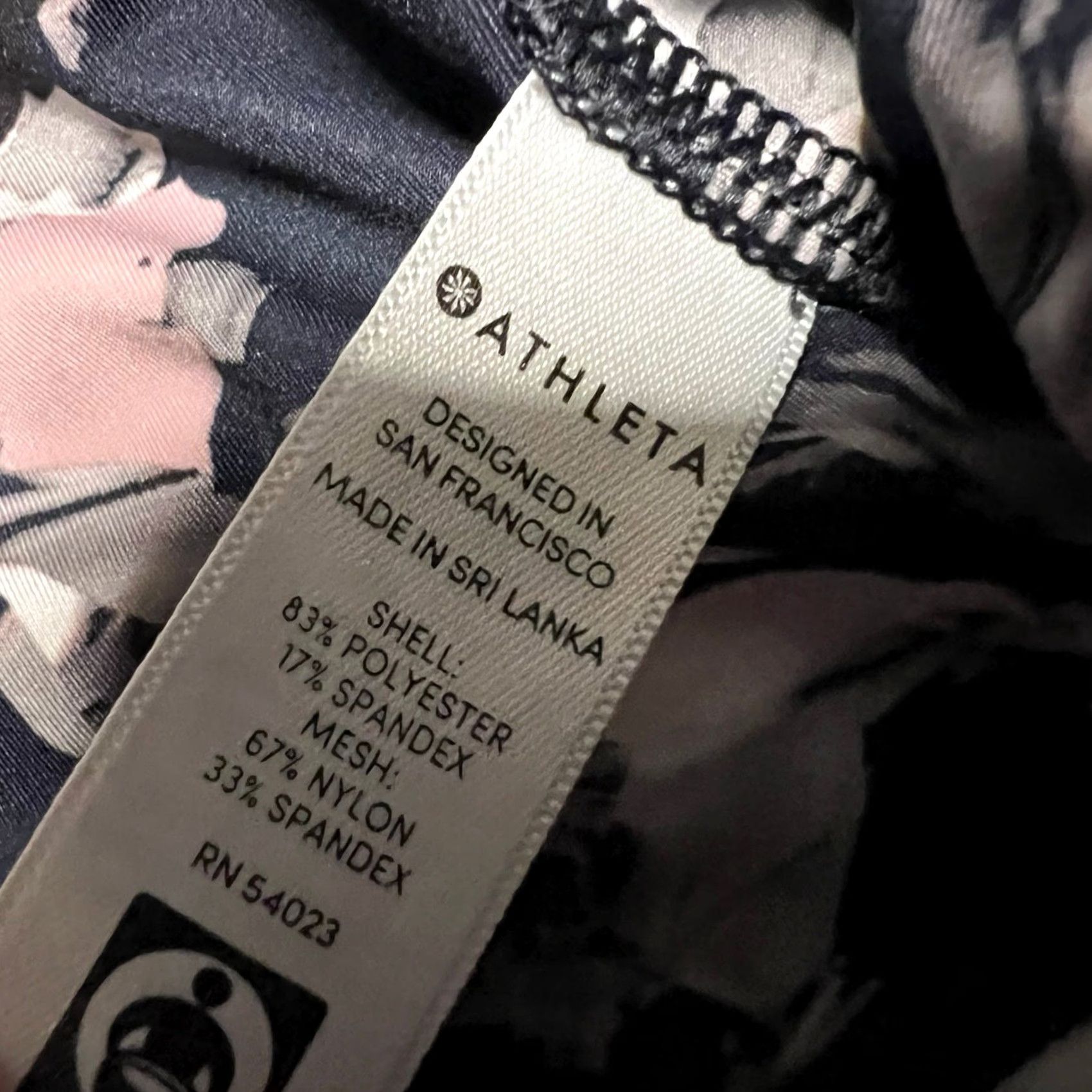 Athleta Athleta Leggings Womens Medium Challenge Bloom Midnight Madness Navy Blue Womens M Leggings Ankle Blue Size 32" / US 10 / IT 46 - 5 Thumbnail