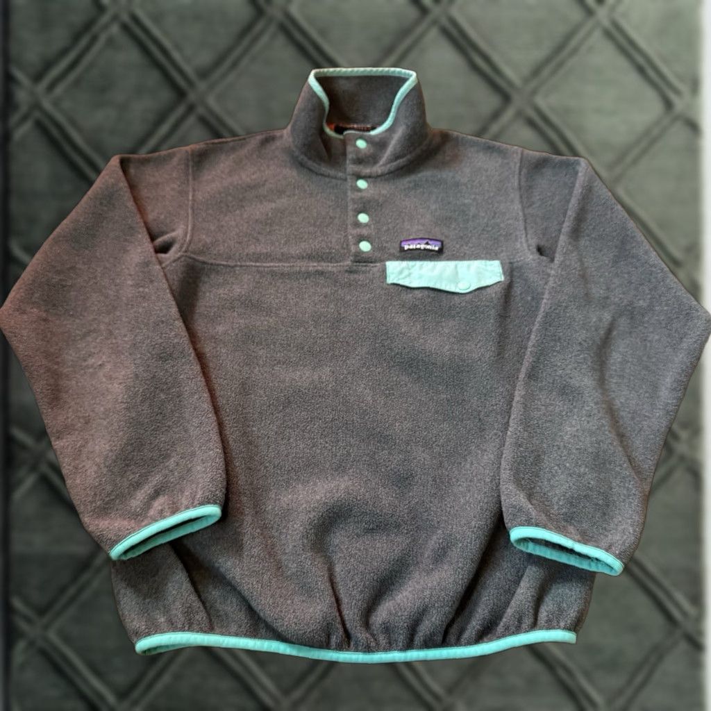 Patagonia VINTAGE Women’s Patagonia Lightweight Synchilla Snap-T Pullover XXS 25455 Grey Size XXS / US 00 / IT 34 - 1 Thumbnail