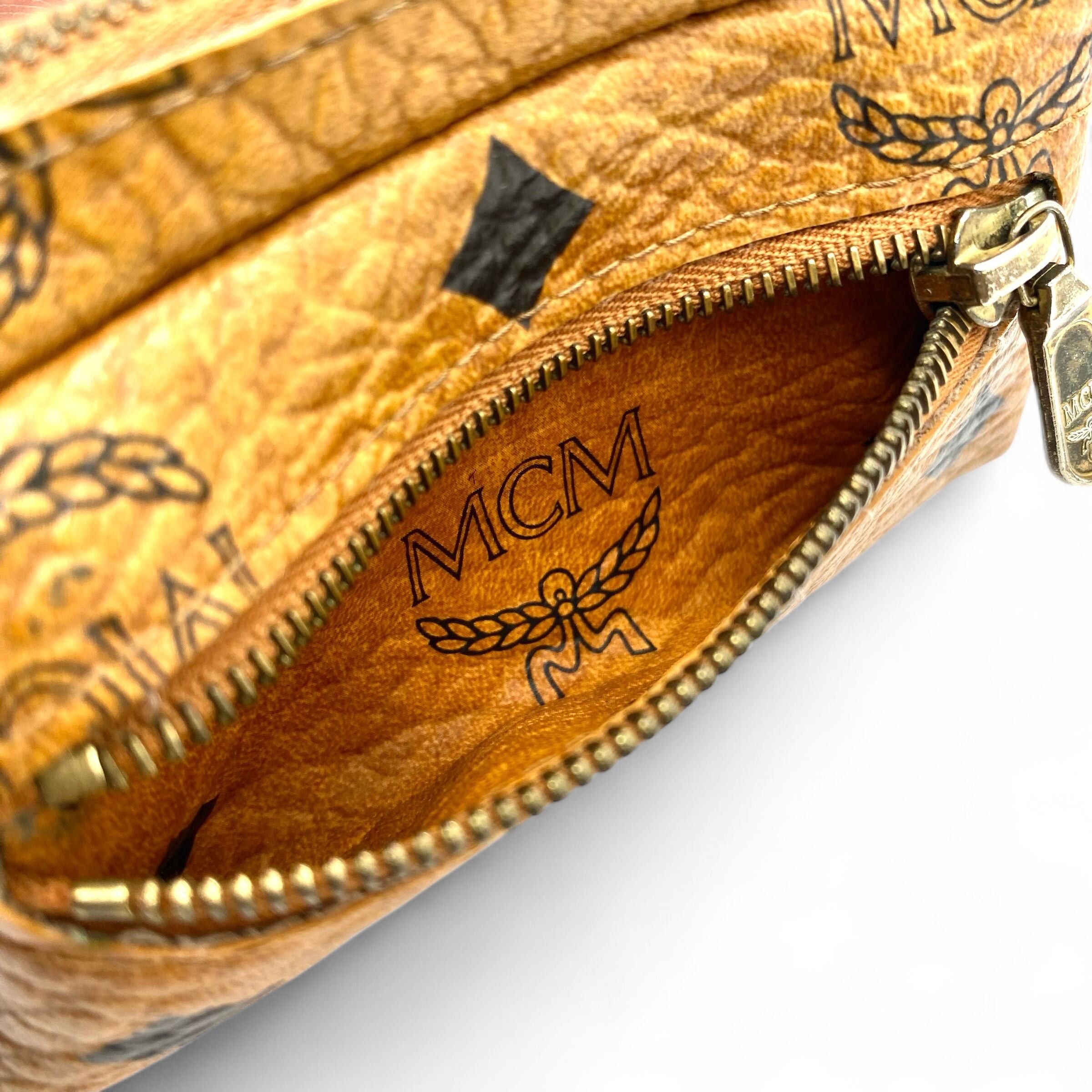 MCM Vintage MCM Visetos Coin Case Cognac Size ONE SIZE - 6 Thumbnail
