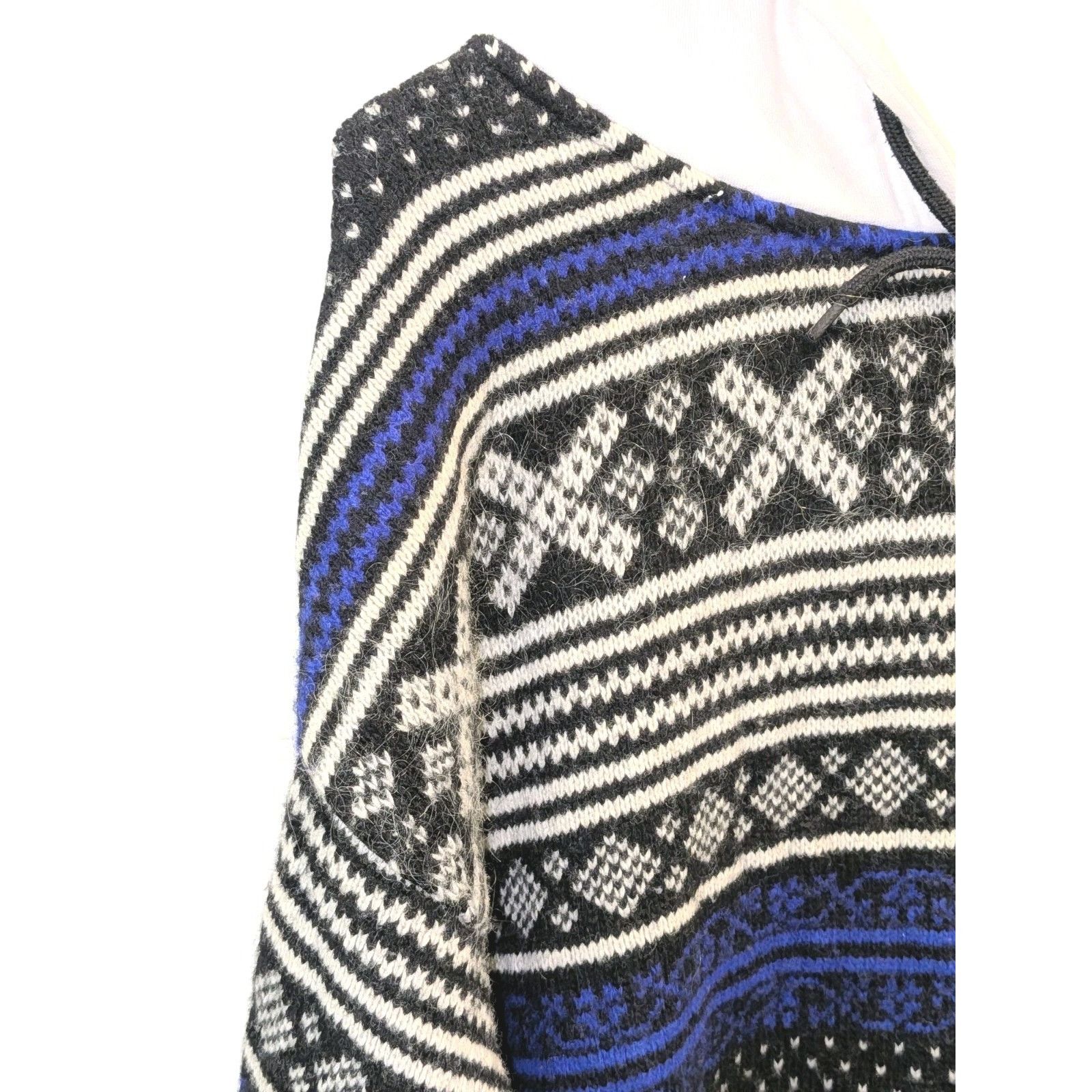 MSGM MSGM Milano 2018 Fair Isle XL Mixed Media Sweater Hoodie Size US XL / EU 56 / 4 - 4 Thumbnail