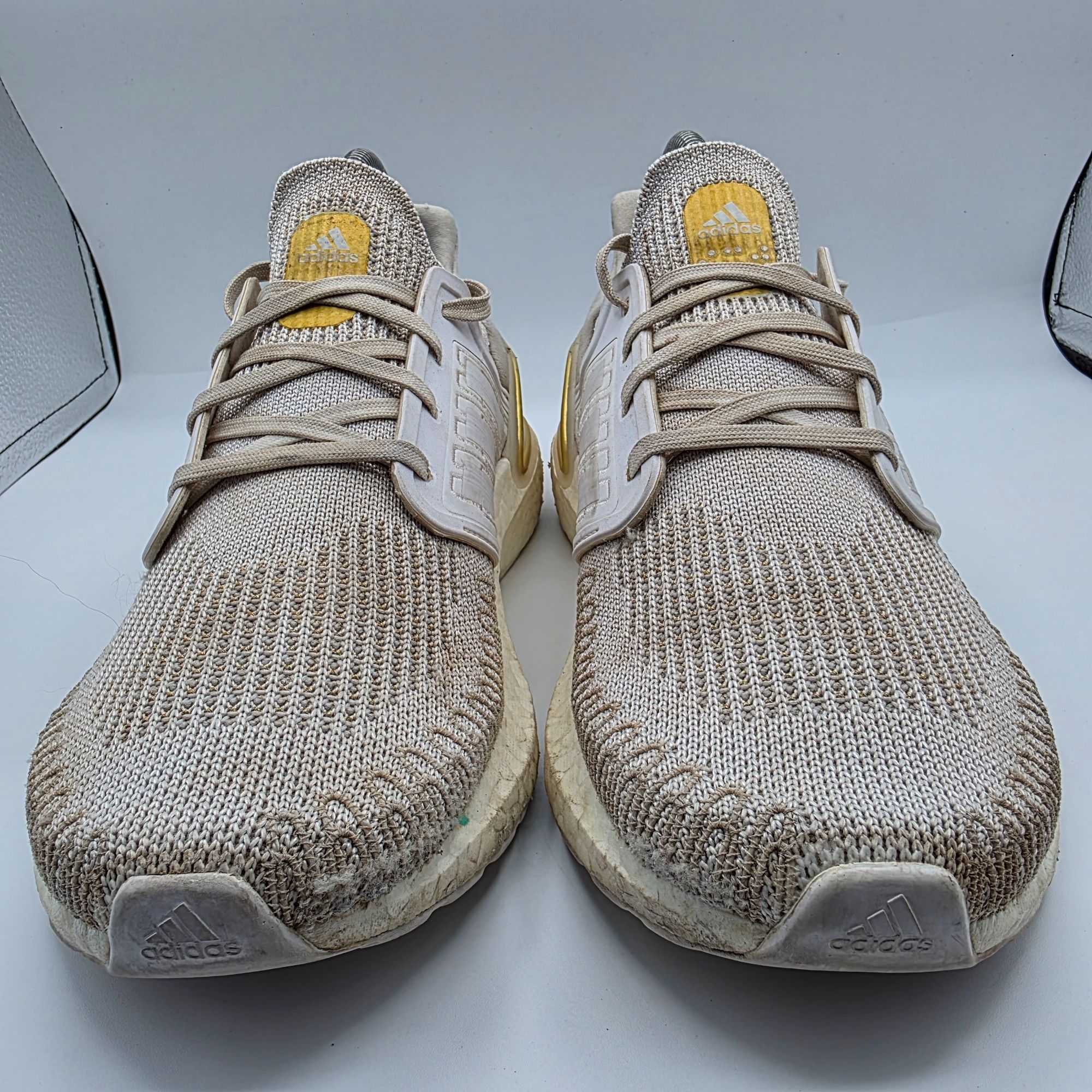 Adidas Adidas Ultraboost 20 Womens size 8 White Gold Athletic Shoes Size US 8 / IT 38 - 2 Thumbnail