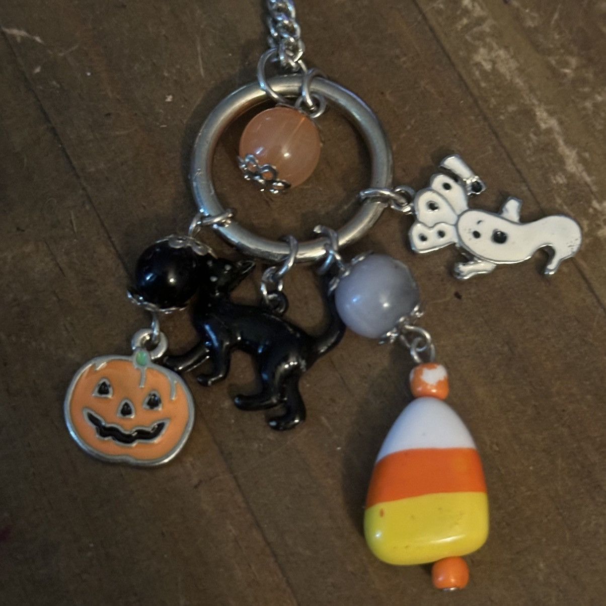 Other Long silver tone Halloween theme charms pendant necklace Size ONE SIZE - 3 Thumbnail