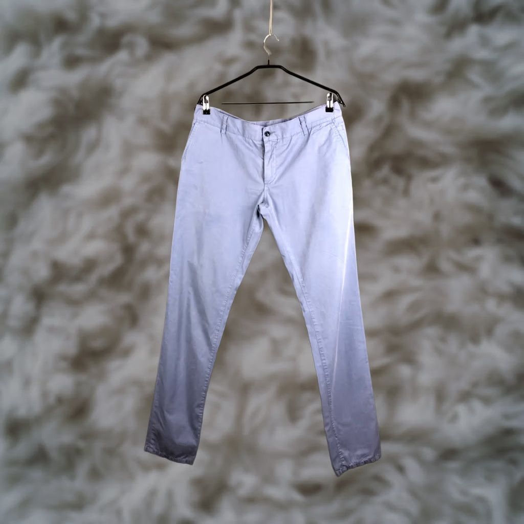 Dolce & Gabbana Dolce&Gabbana Pants Men's Blue Cotton Regular Chino Flat Front Pocket Tapered 50 Size 50 Size US 34 / EU 50 - 1 Thumbnail