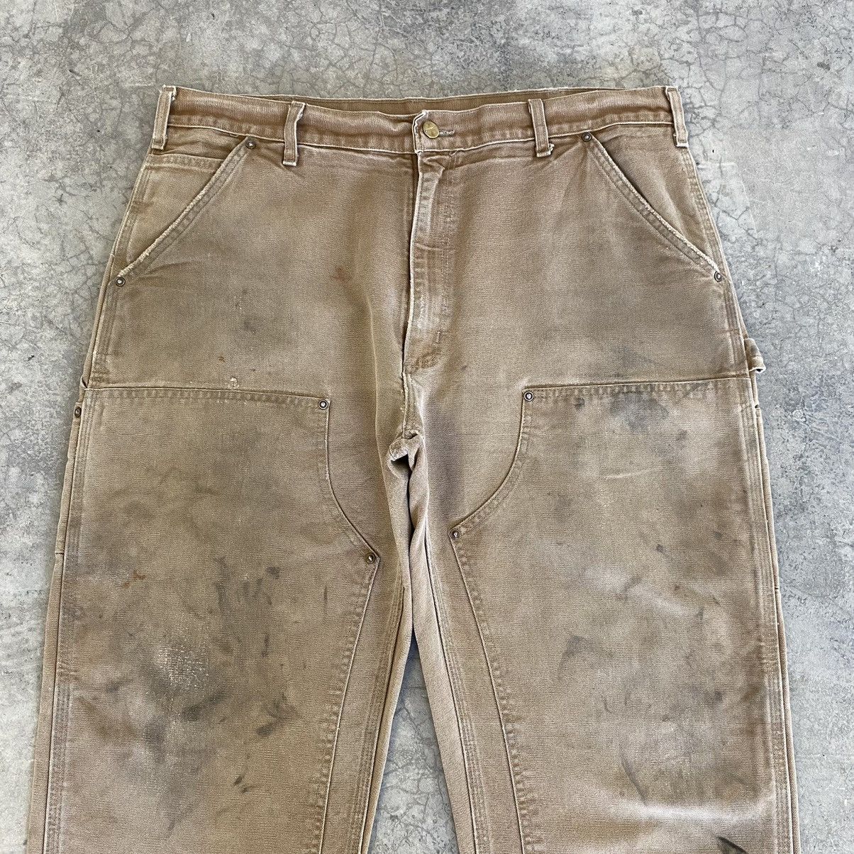 Carhartt VTG Carhartt Double Knee Faded Dirty Carpenter Pants Size US 38 / EU 54 - 3 Thumbnail