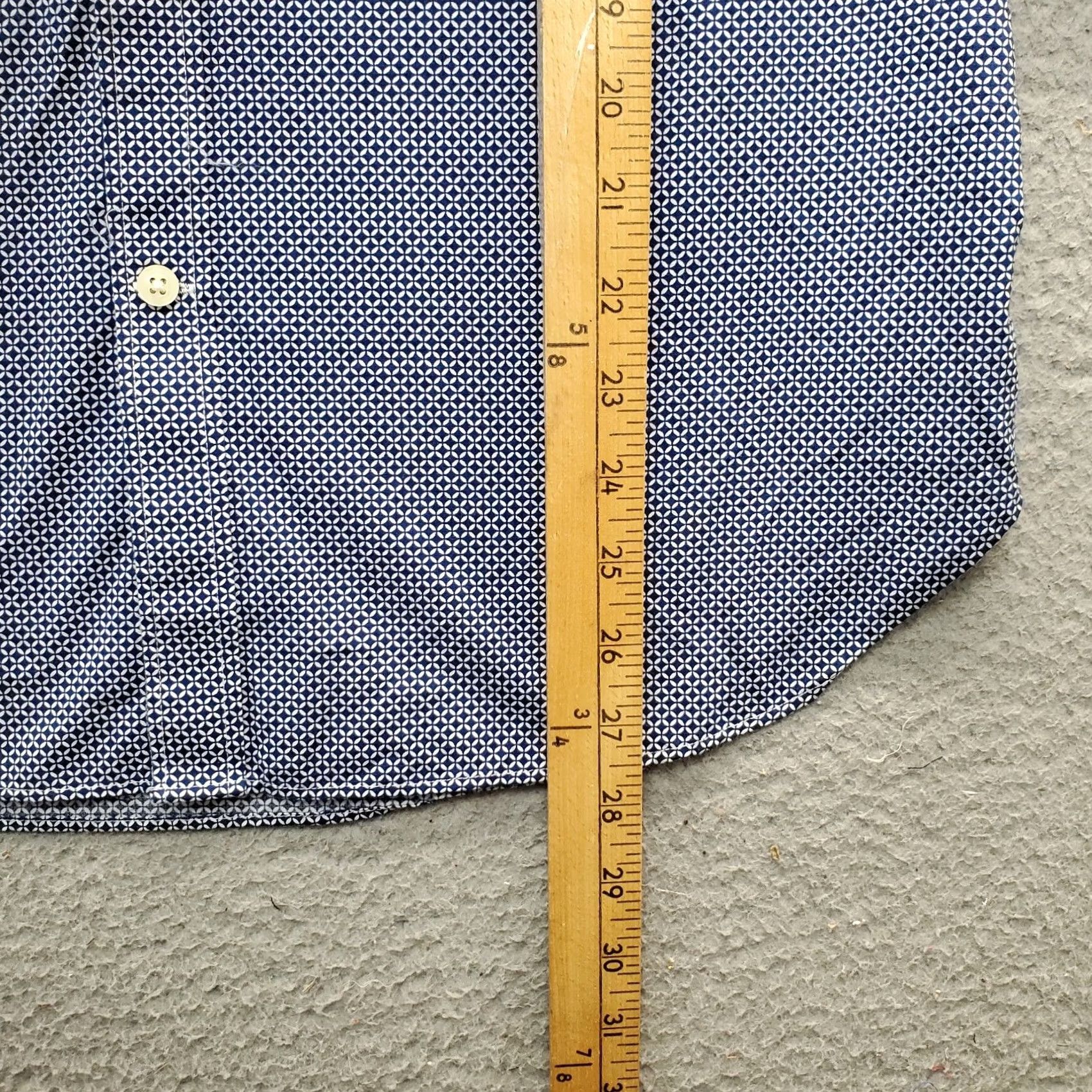 Michael Kors Michael Kors Dress Shirt Mens M Multi Geo Print Slim Fit Collar Button Down Size 40R - 3 Thumbnail