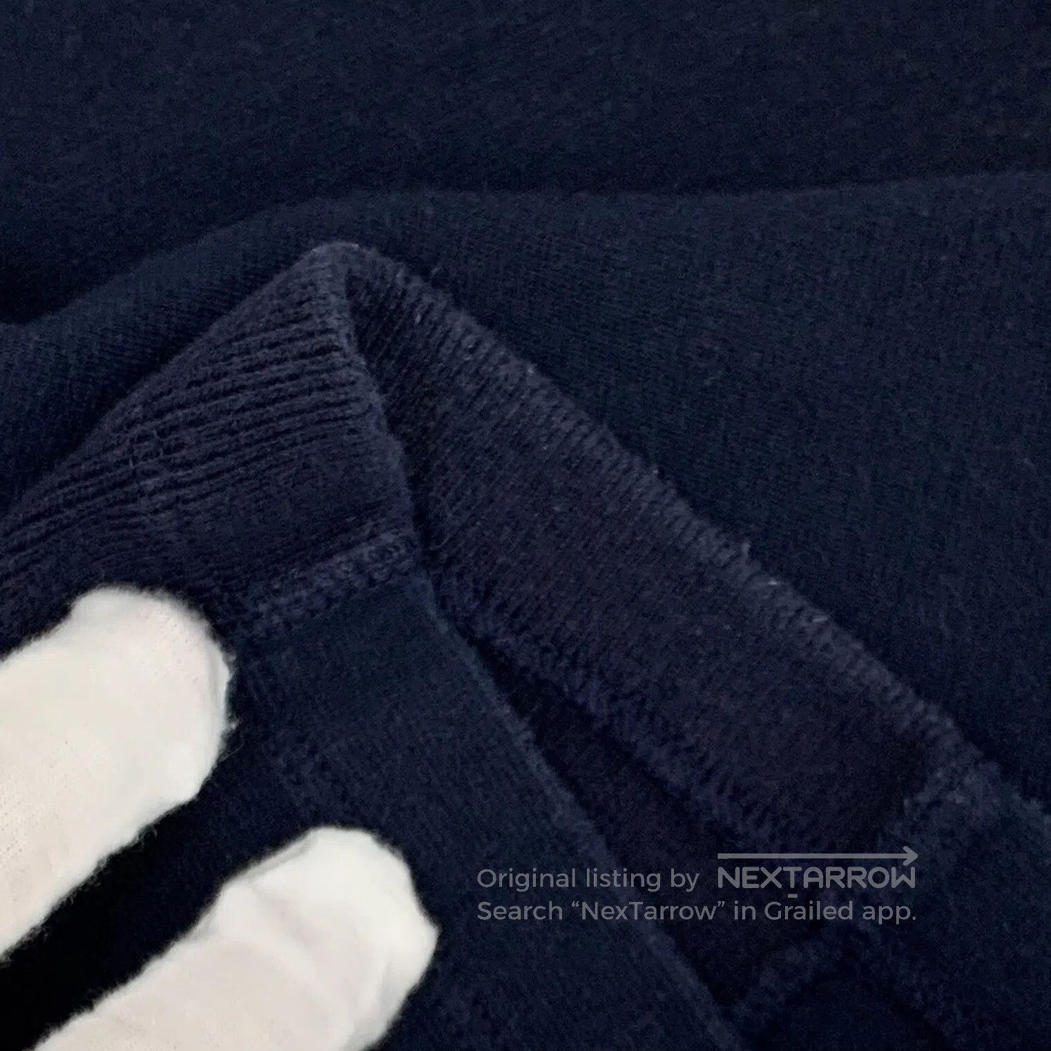 Thom Browne Thom Browne Navy Classic Four-Stripe Cotton Crewneck Short Size US L / EU 52-54 / 3 - 8 Thumbnail