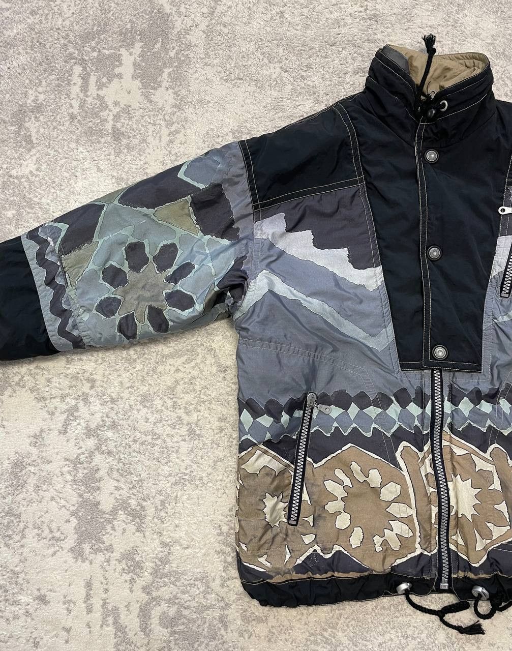 Other Vintage 90s Magic Venture Camo Ski Jacket Men Tribal Pattern Size US M / EU 48-50 / 2 - 4 Thumbnail