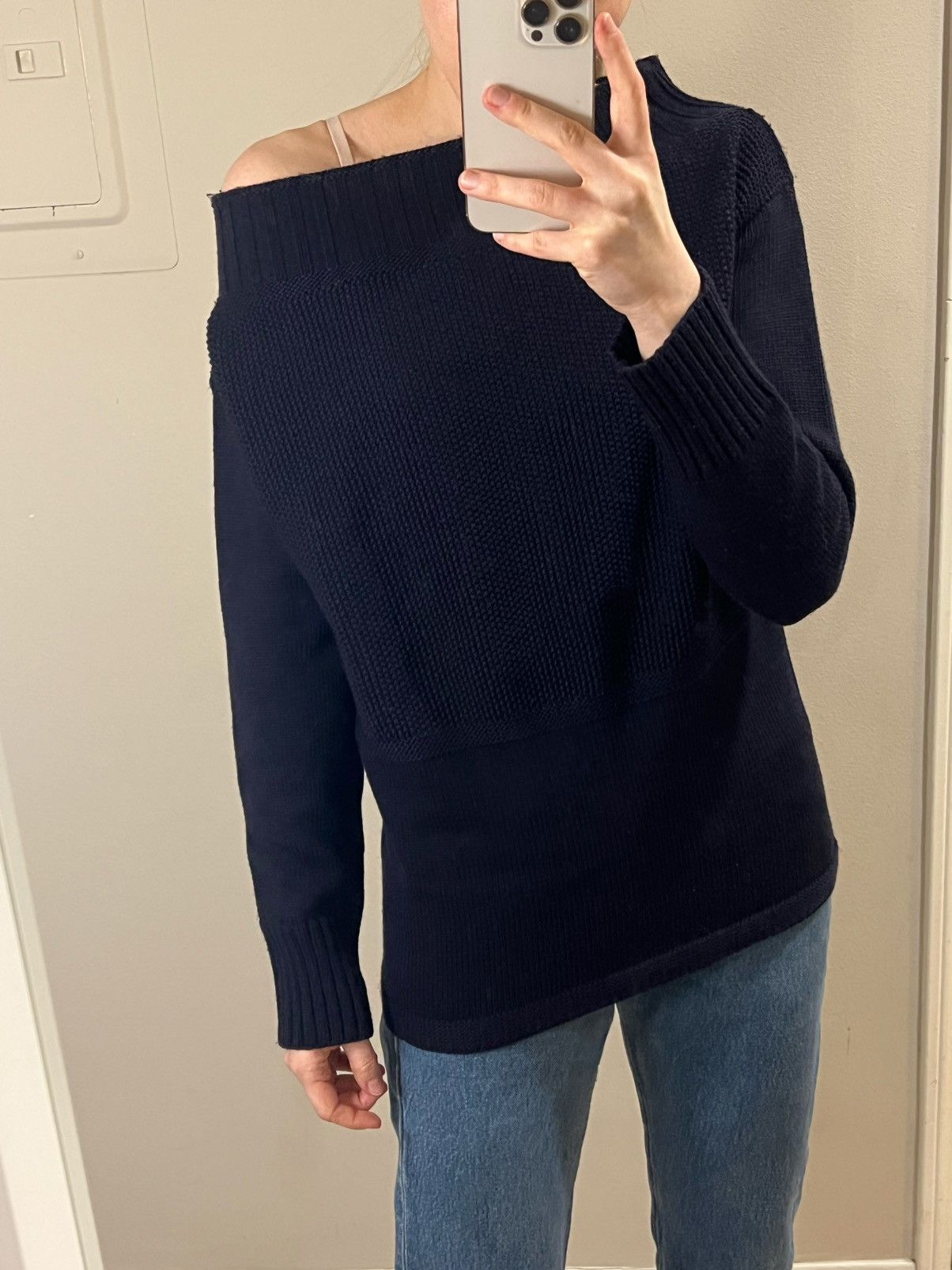 Burberry × Burberry Prorsum × Designer Burberry Prorsum Navy Blue Virgin Wool Sweater - Small Size S / US 4 / IT 40 - 3 Thumbnail