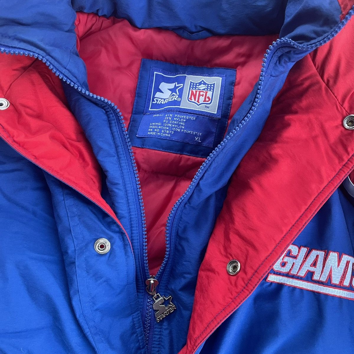 Starter Vintage New York Giants Starter Parka Stadium Jacket XL Size US XL / EU 56 / 4 - 2 Thumbnail