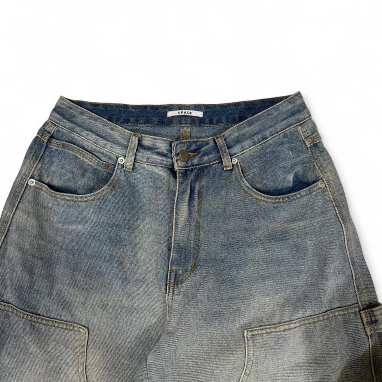 True Religion Space double knee baggy carpenter denim pants Size US 32 / EU 48 - 3 Thumbnail