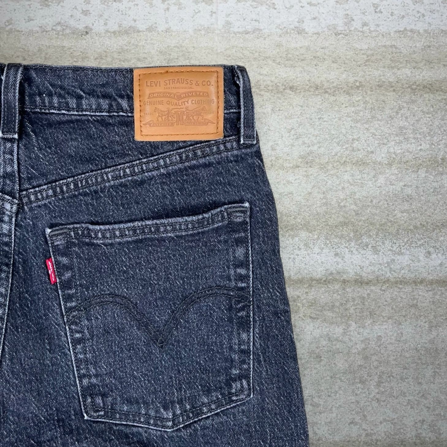 Levi's Vintage Y2K Levis Big E Jeans 501 29x30 Straight Black Wash Size 29" - 3 Thumbnail