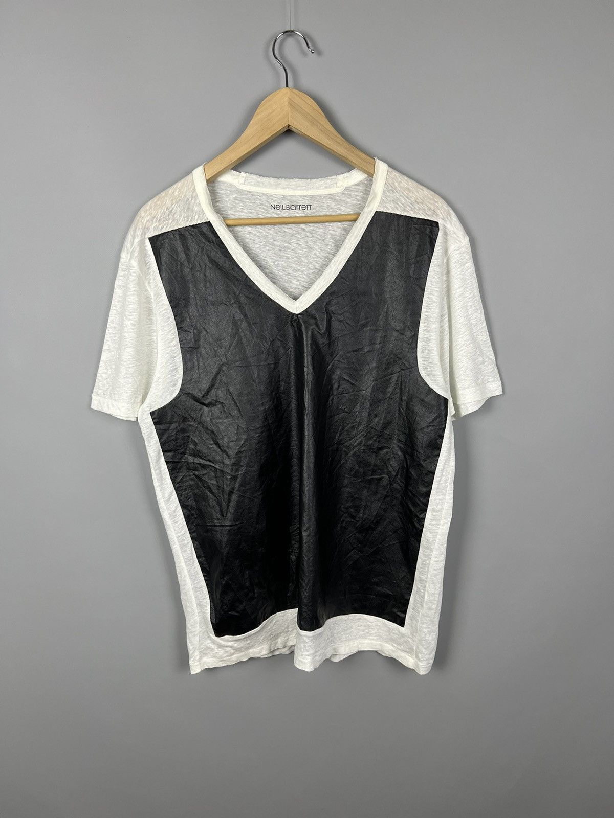 Neil Barrett NEIL BARRET V-NECK GLAM TEE RARE Size US M / EU 48-50 / 2 - 1 Thumbnail