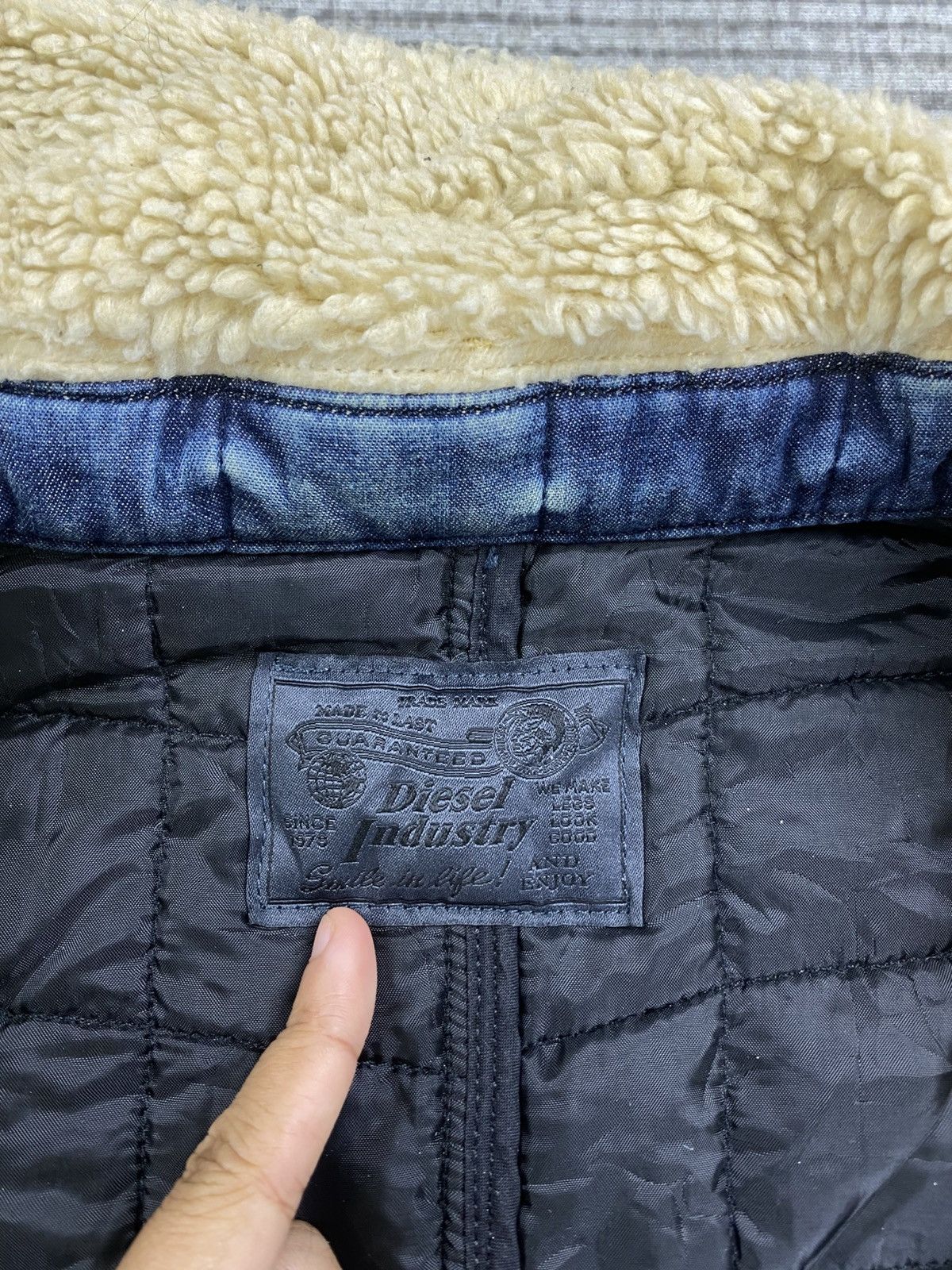 Diesel 🔥STEALS Diesel Industry Double Collar Sherpa Biker Jacket Size US M / EU 48-50 / 2 - 11 Thumbnail
