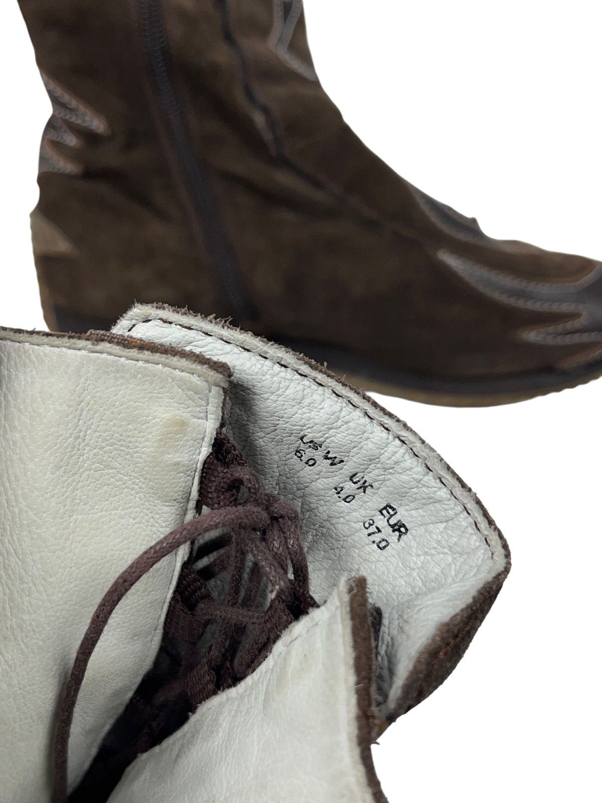 Vintage Vintage Jette Joop Leather Boxing Racing Boots y2k Adidas Size US 6 / IT 36 - 5 Thumbnail