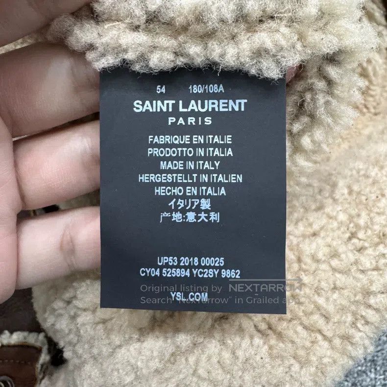 Saint Laurent Paris Saint Laurent Paris Fur and leather coat Size US L / EU 52-54 / 3 - 3 Thumbnail