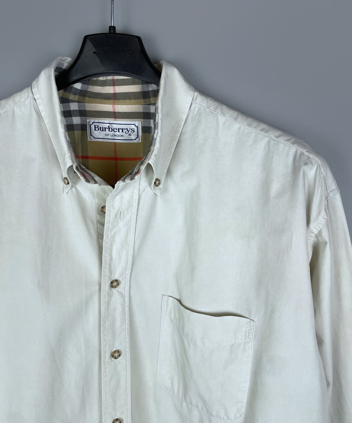 Burberry Vintage Burberry's London Pocket LS Nova Check Shirt Size XL Size US XL / EU 56 / 4 - 3 Thumbnail