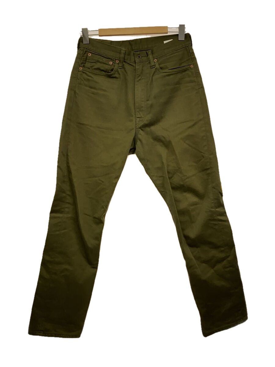 Kapital Kapital Satin 5P Okagiri Smile Embroidery Cotton Pants Khaki Size US 32 / EU 48 - 1 Thumbnail