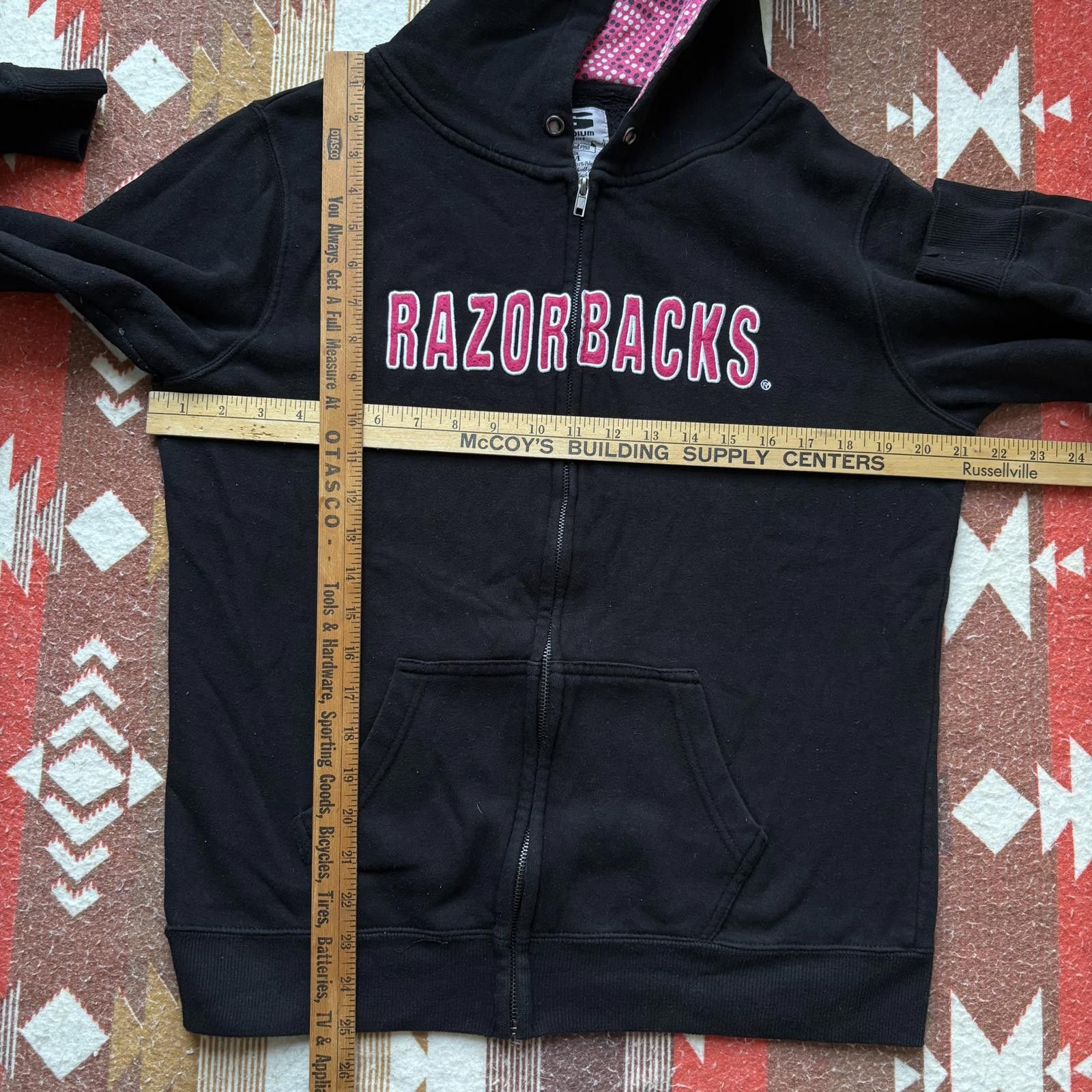 Vintage Vintage Y2K Arkansas Razorbacks Polka Dots Full Zip Hoodie Size M / US 6-8 / IT 42-44 - 4 Thumbnail