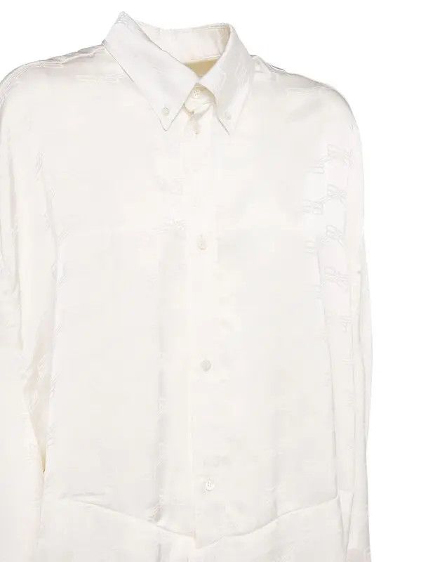 Balenciaga o1la1rc1a0824 Twisted Sleeve Shirt in Off-White Size US S / EU 44-46 / 1 - 3 Thumbnail