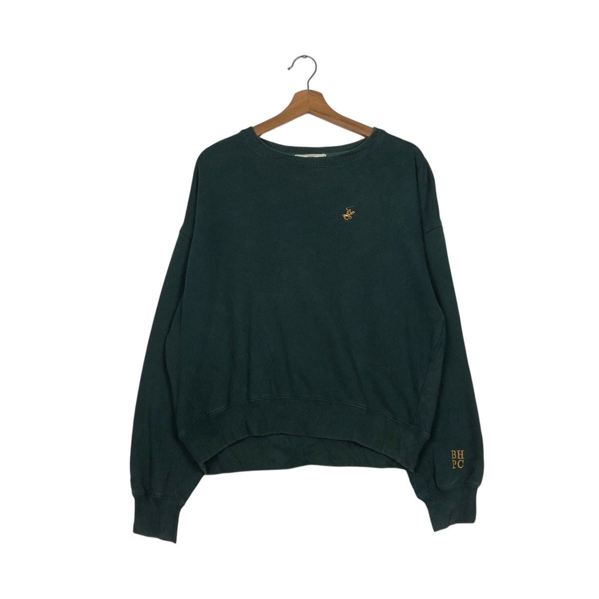 Japanese Brand × Vintage 📌Vintage Cropped Sweatshirt Beverly Hills Polo Club Size US M / EU 48-50 / 2 - 2 Thumbnail