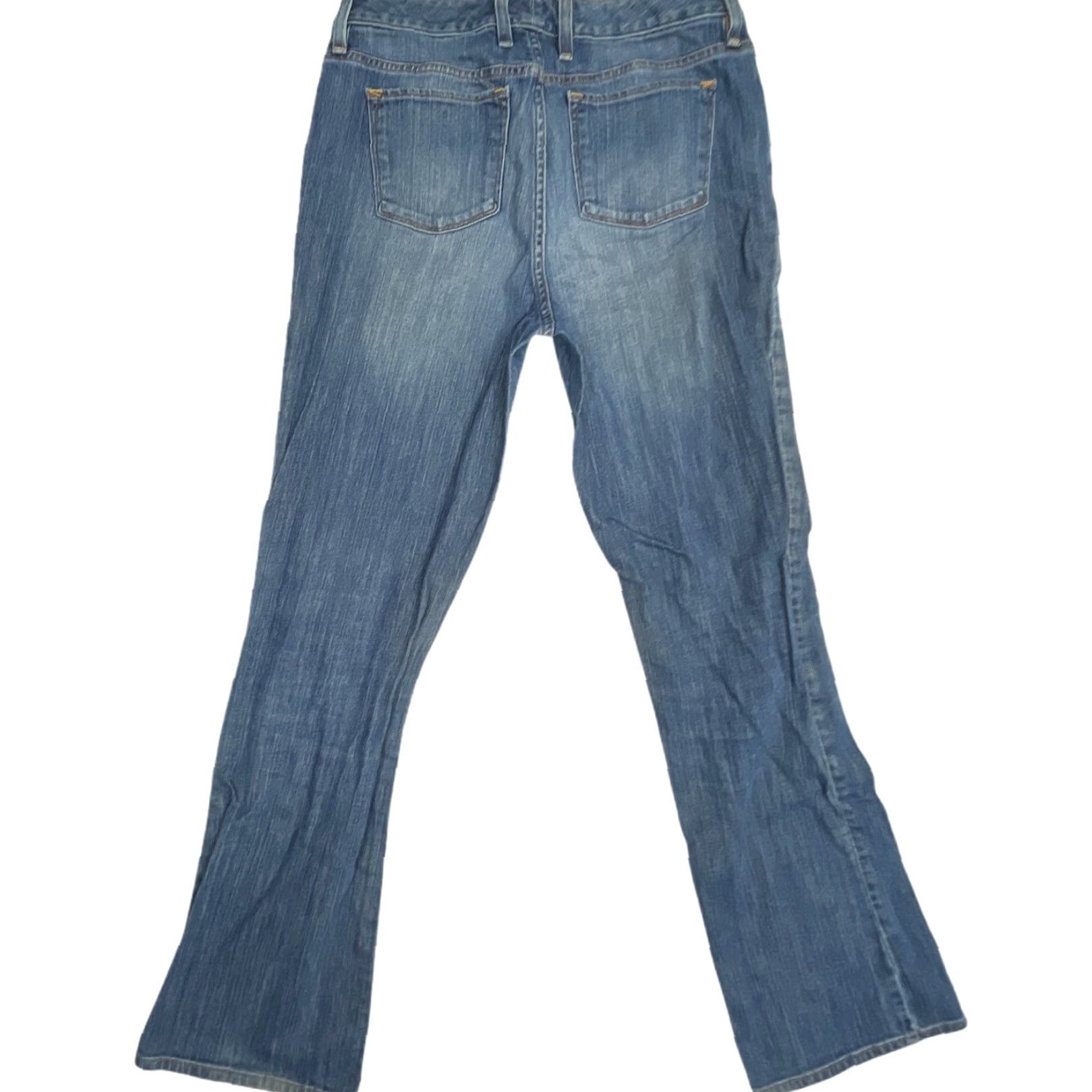 Vintage LL Bean Bootcut Jeans Size 8 MT Tall Denim Blue Cotton Spandex 5-Pocket Pockets Regular Fit Jeans Women Velcro? Size 30" / US 8 / IT 44 - 2 Thumbnail