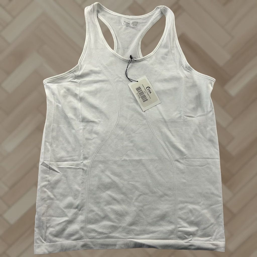 Vintage Zyia Active White Copper Charged Tank Top Women's XL Tank White Zyia Active Copper Charged KO Mens Womens Girls? Size XL / US 12-14 / IT 48-50 - 1 Thumbnail