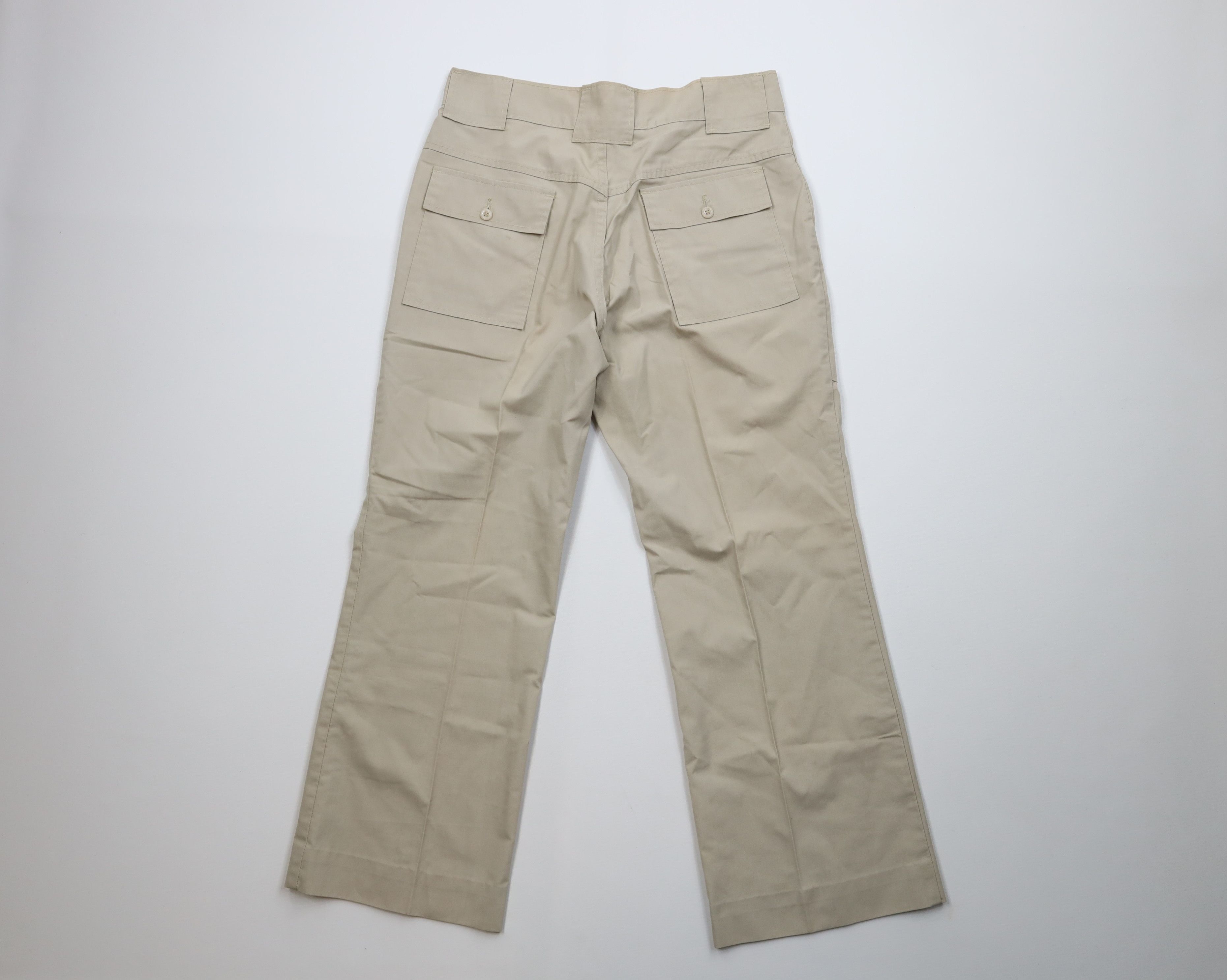 Woolrich Woolen Mills Vintage 70s Woolrich Flared Wide Leg Utility Pants Beige USA Size US 32 / EU 48 - 8 Thumbnail
