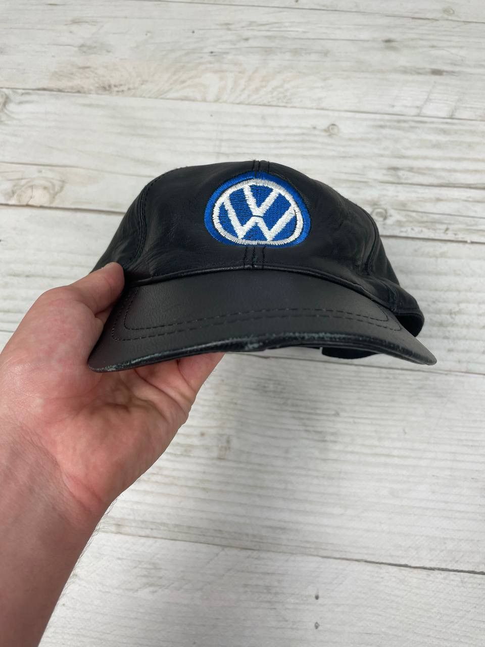 Formula 1 Vintage Volkswagen Leather Cap Hat 90s Racing Size ONE SIZE - 9 Thumbnail