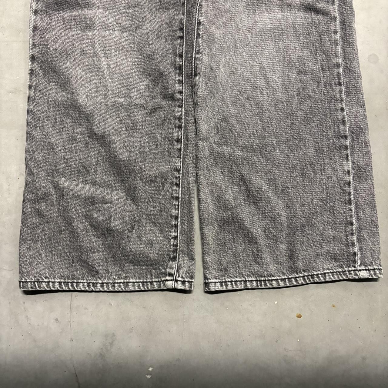 Vintage Crazy Vintage Y2K/2000s Super Baggy WideLeg Black Denim Jeans! Size 25" / US 0 / IT 36 - 3 Thumbnail