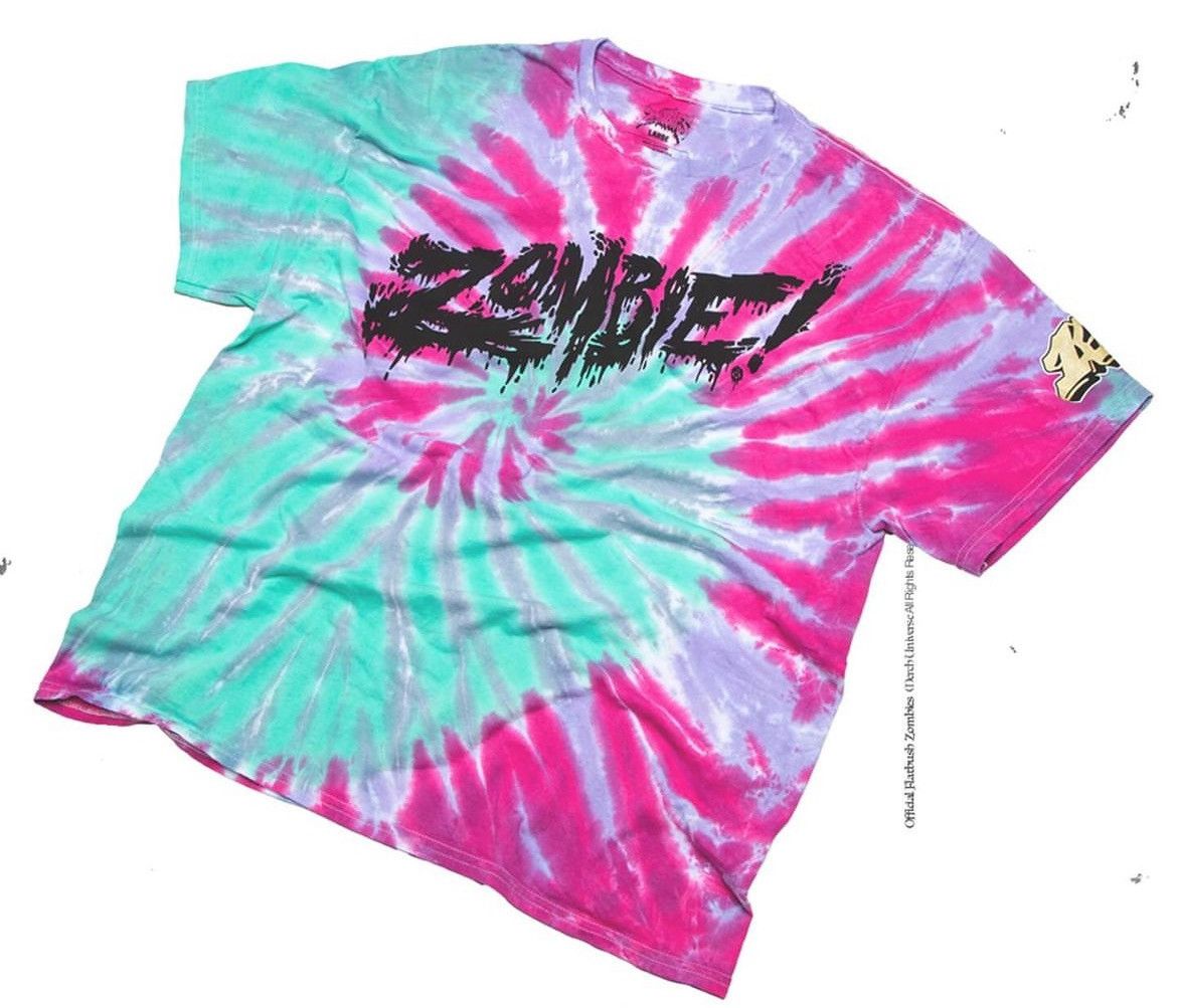 image of Flatbush Zombies Fbz Watermelon Tie Die OG T Shirt in Tie Dye, Men's (Size XL)