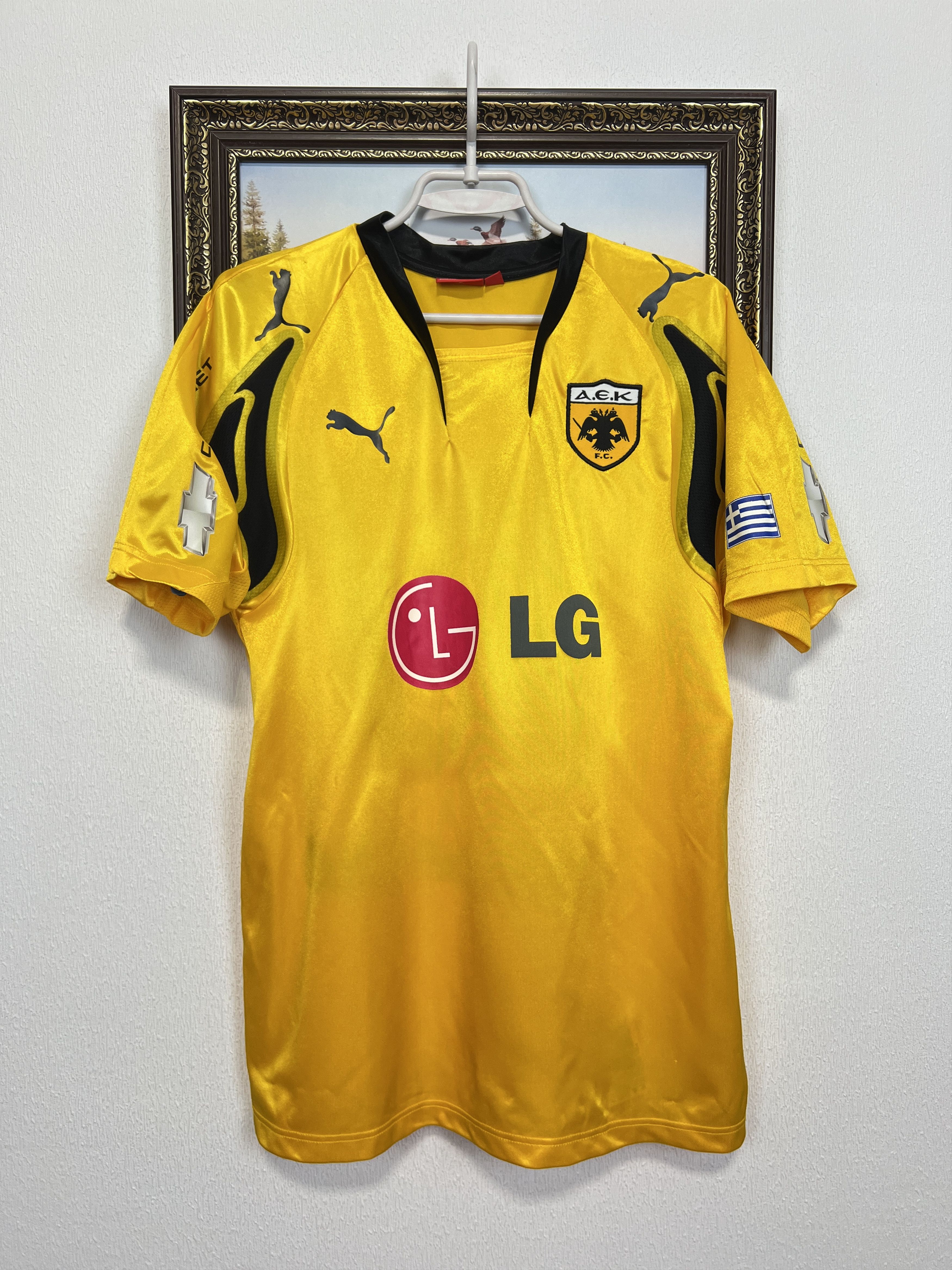 Puma AEK Athens football shirt #99 Cezar Player Issue Jersey Size US XXS / EU 40 - 3 Thumbnail