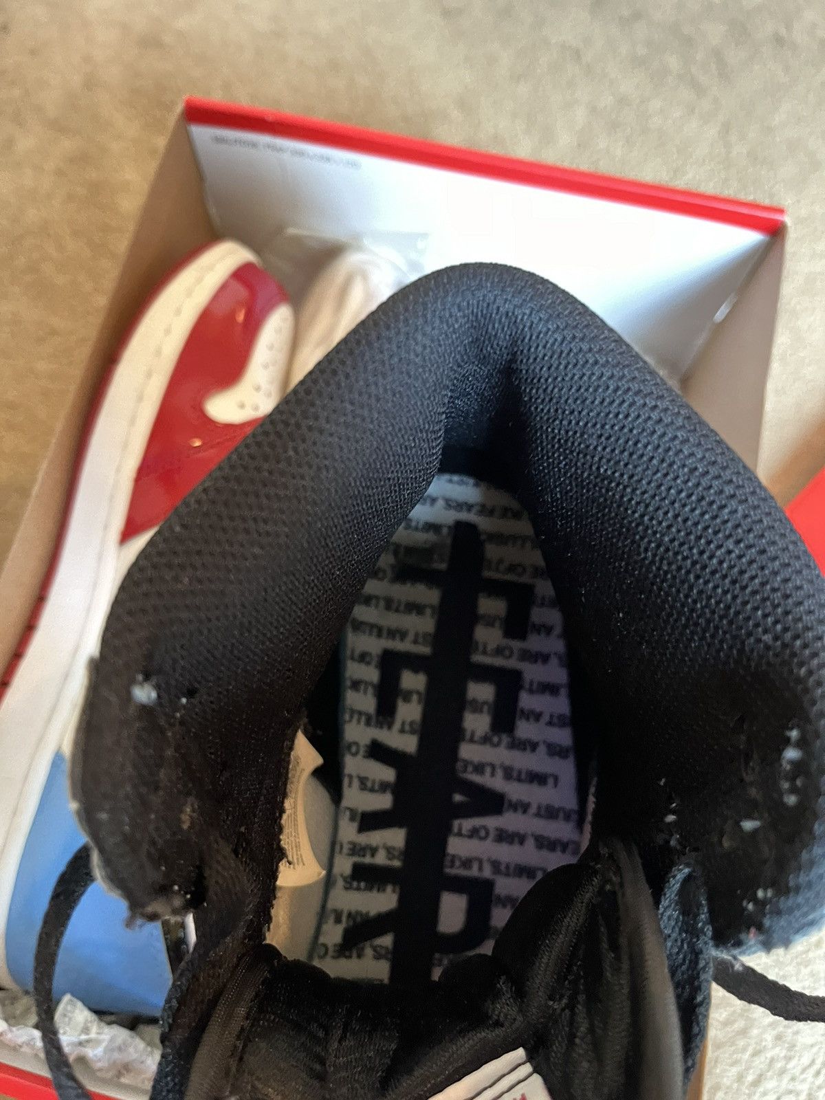 Nike Air Jordan Retro 1 ‘Fearless’ Size US 9.5 / EU 42-43 - 3 Thumbnail