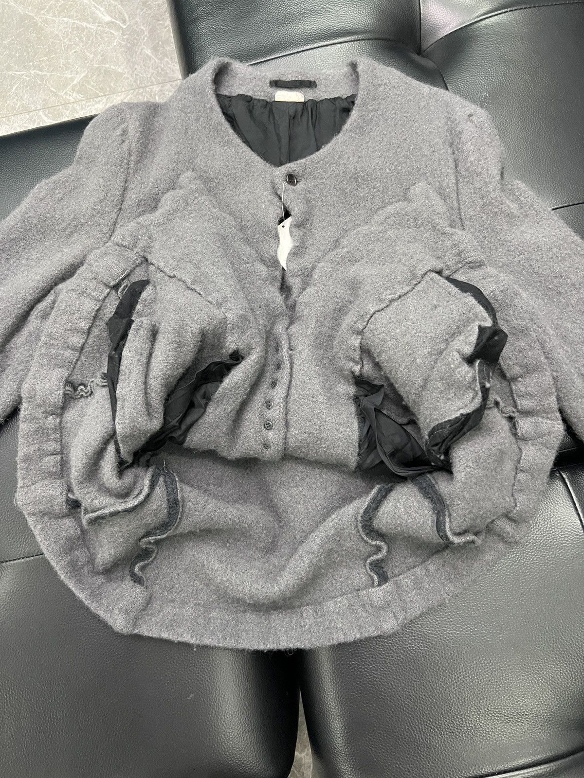 Comme des Garcons Homme Plus Comme des Garçons Homme Plus FW22 Runway Felted Pleated Butt Size 42L - 10 Thumbnail
