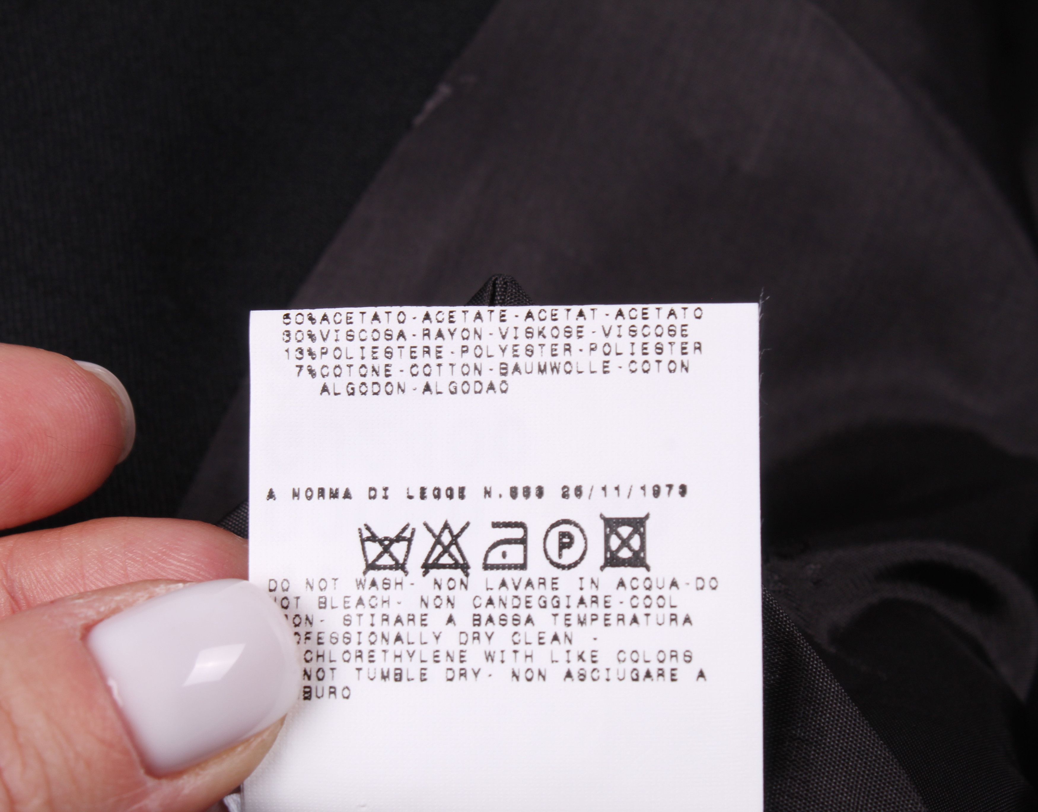 Versace × Versus Versace Vintage Versus Gianni Versace 3 Button Black Wool Blazer Size 52R - 11 Thumbnail