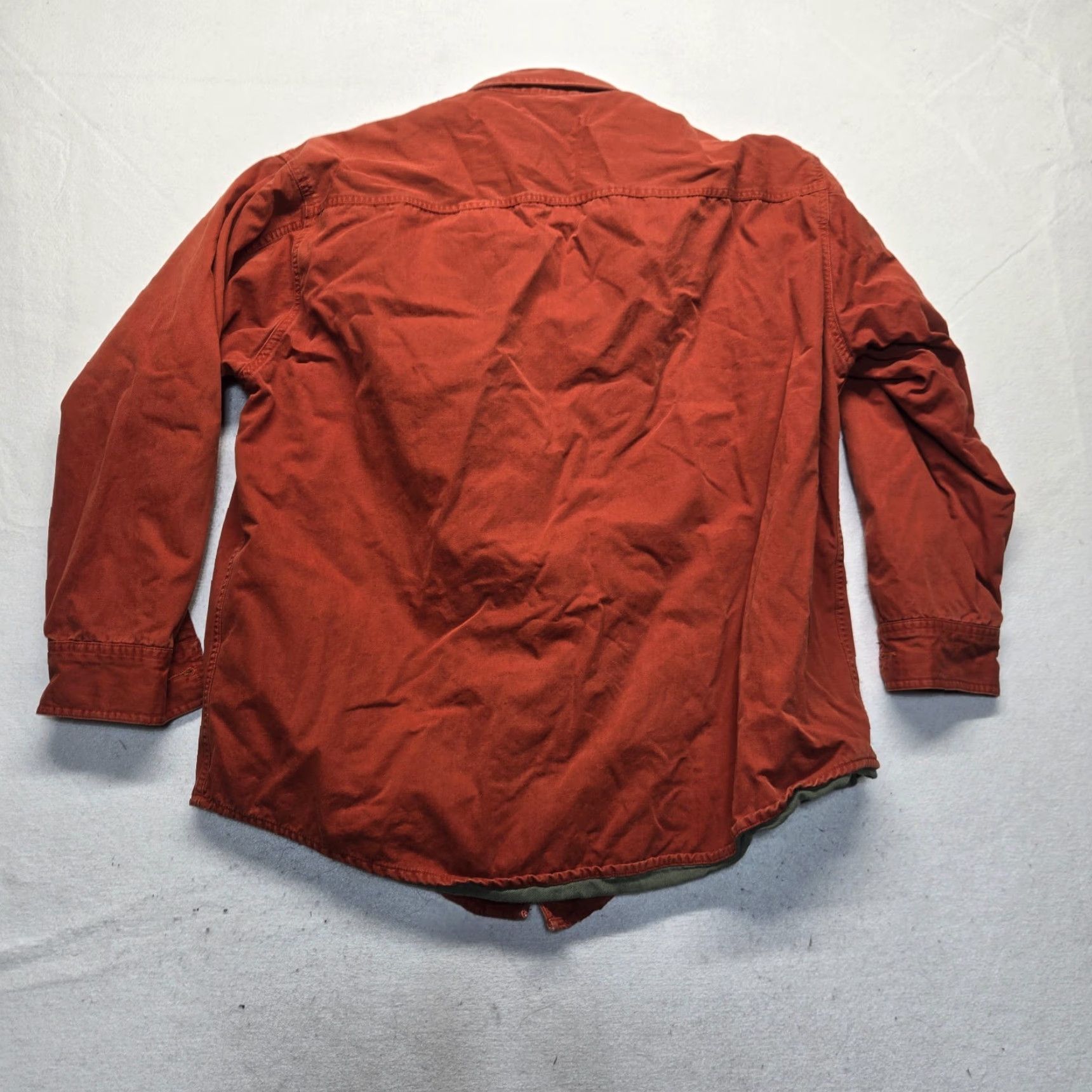Vintage VINTAGE St Johns Bay Jacket Chore Barn Workwear Orange Flannel Lined Men's XL Size US XL / EU 56 / 4 - 7 Thumbnail