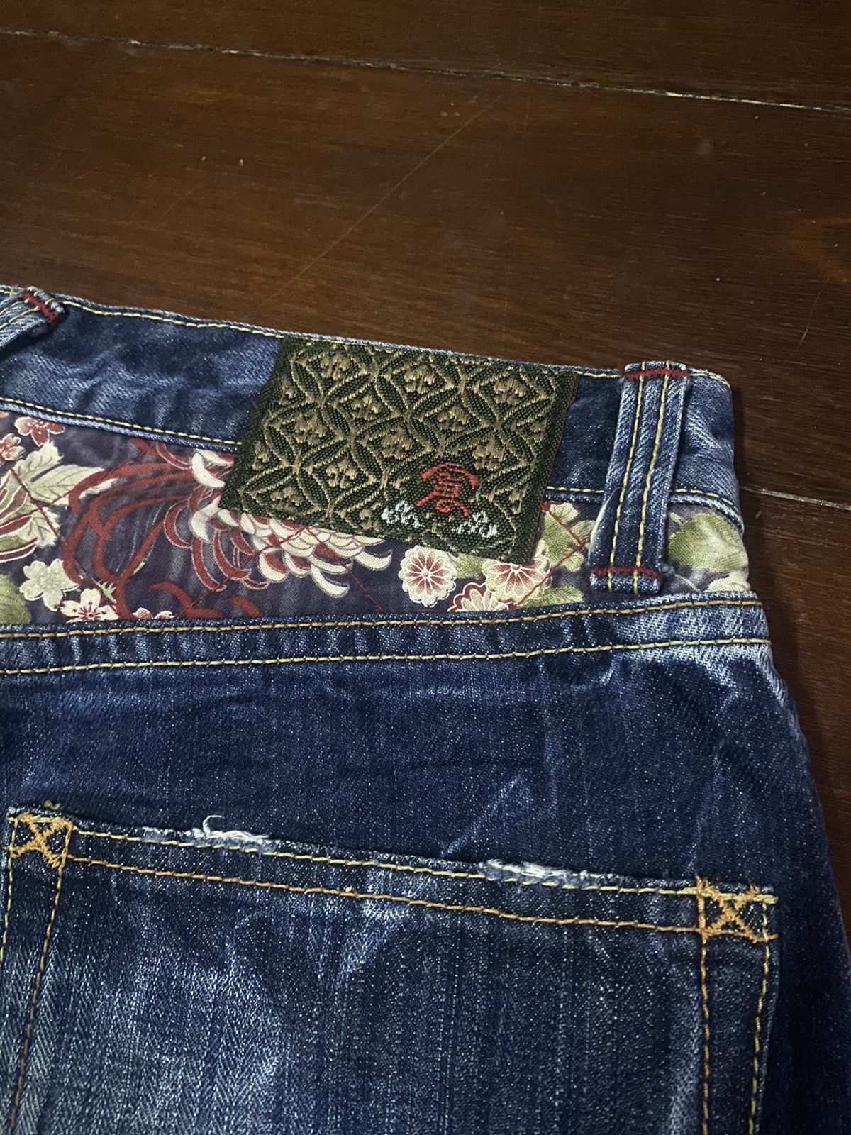 Eternal × Japanese Brand Vintage 90s🔥ETERNAL🔥Distressed Sukajan Hybrid Jeans B1 Size US 34 / EU 50 - 17 Thumbnail