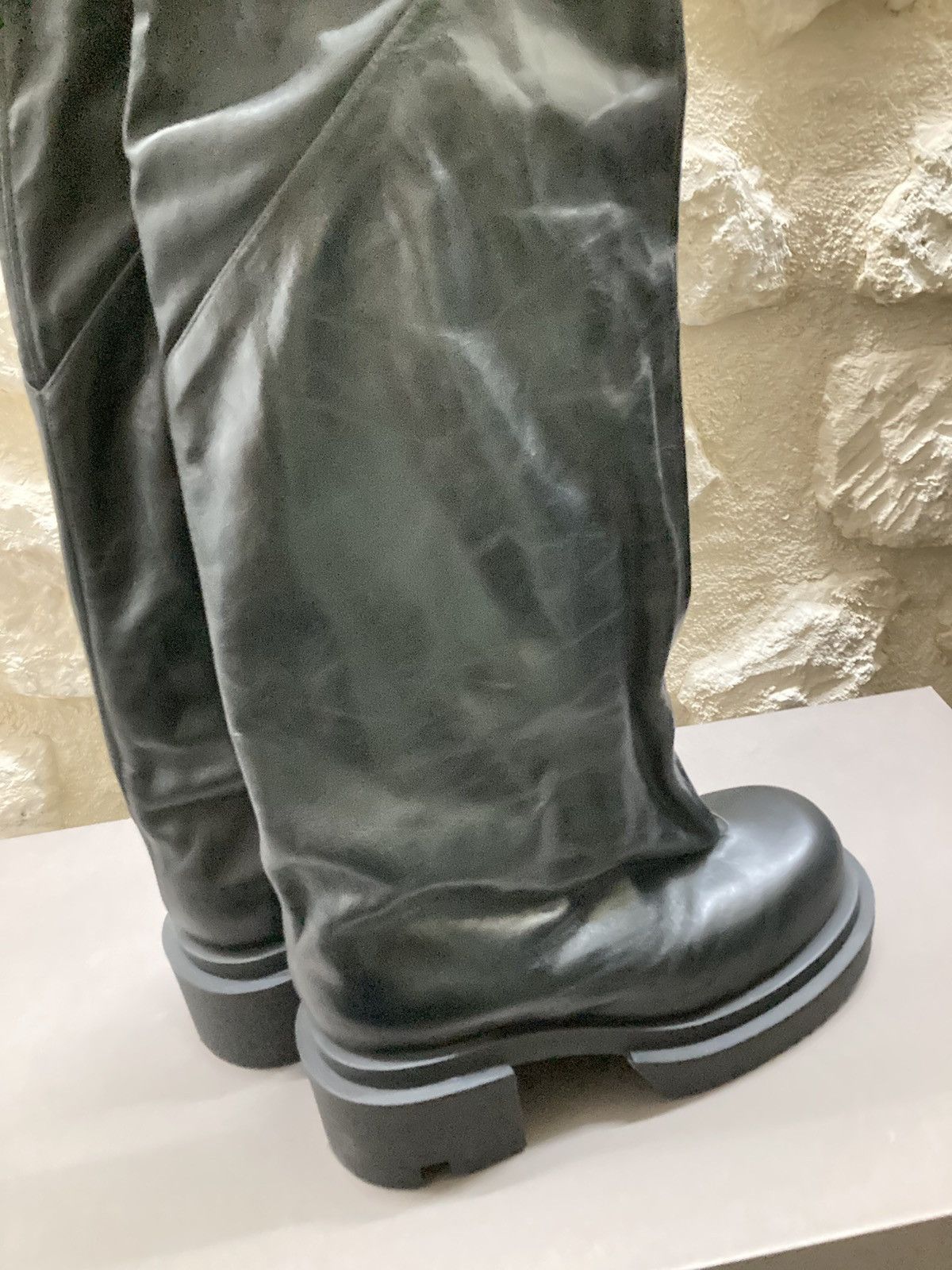 Rick Owens RICK OWENS Black Flared Bogun Boots Size US 9 / EU 42 - 12 Thumbnail