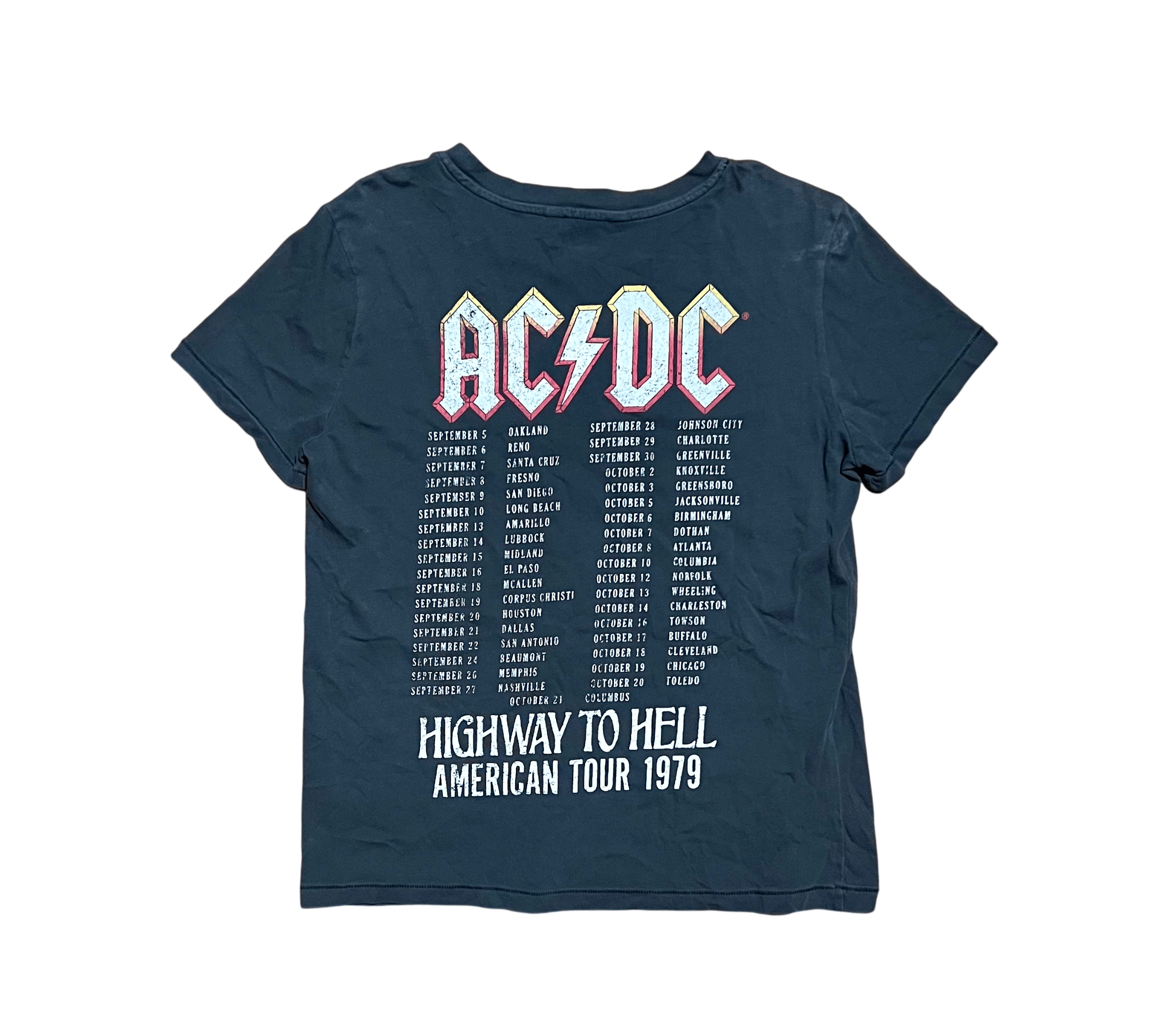 Elizabeth and James AC/DC Elizabeth & James Highway To Hell Graphic T-Shirt Size US M / EU 48-50 / 2 - 4 Thumbnail