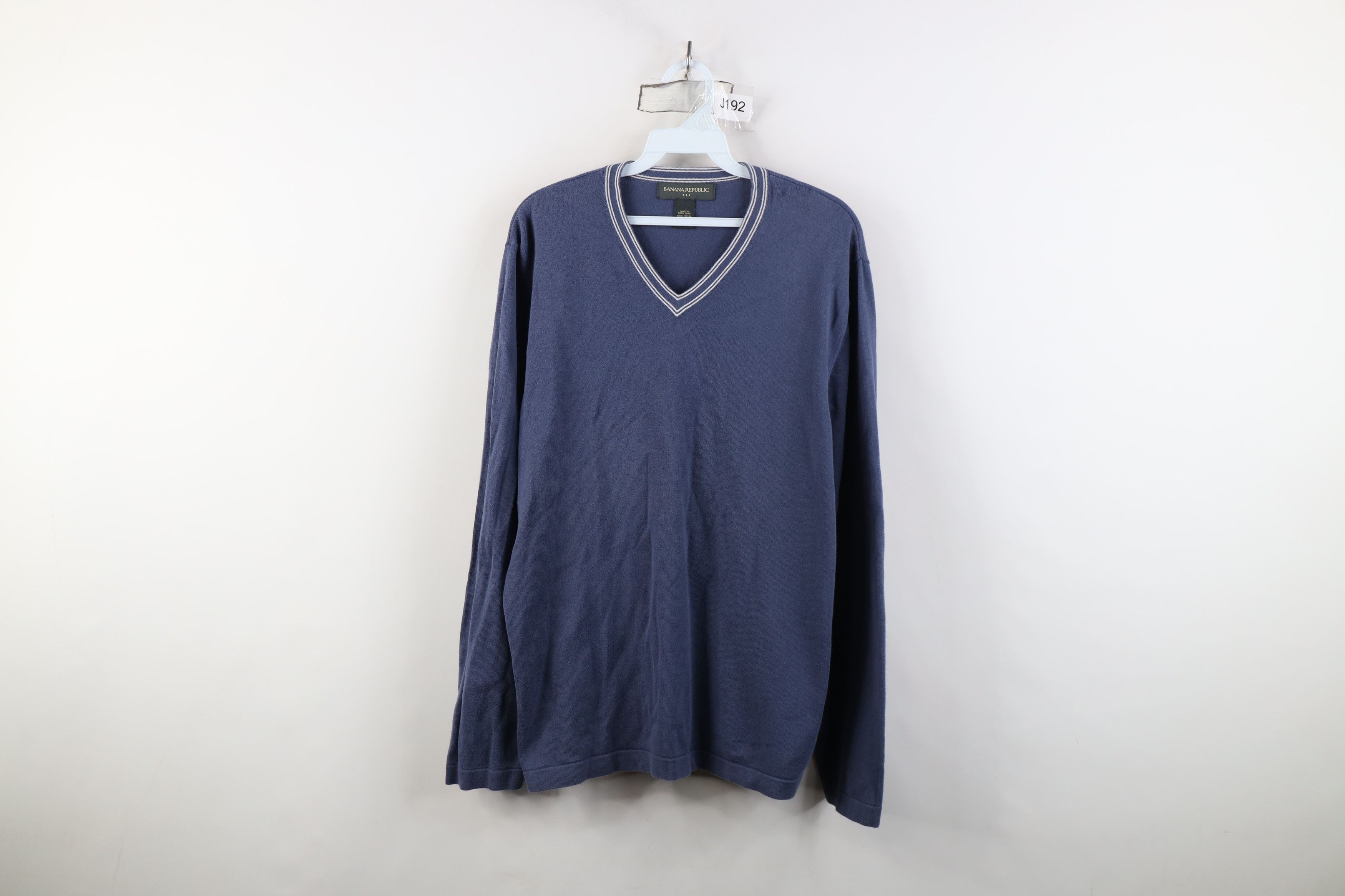 Banana Republic Vintage Y2K Banana Republic Ribbed Knit V-Neck Sweater Size US L / EU 52-54 / 3 - 1 Thumbnail