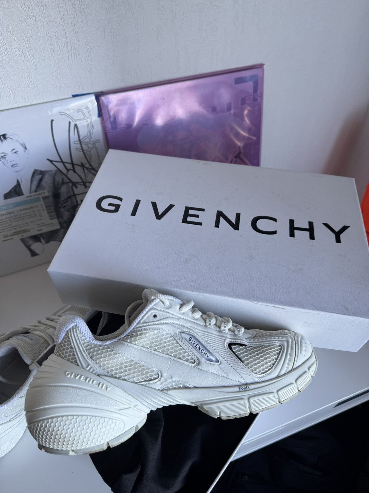 Givenchy Givenchy TK-MX White Sneakers Runners Luxury Designer Size US 9 / EU 42 - 1 Thumbnail
