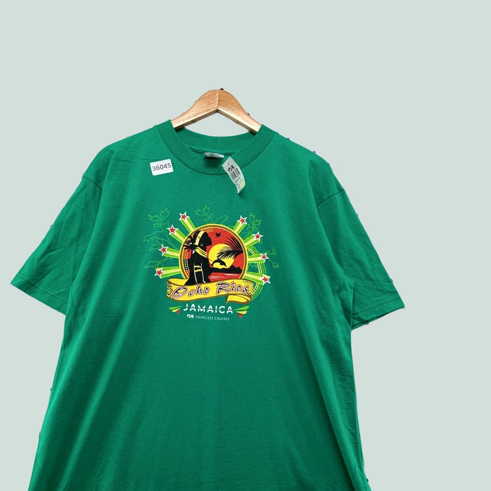 Vintage VINTAGE Princess Cruises Jamaica Shirt Mens XL Green Single Stitch T-Shirt Size US XL / EU 56 / 4 - 1 Thumbnail