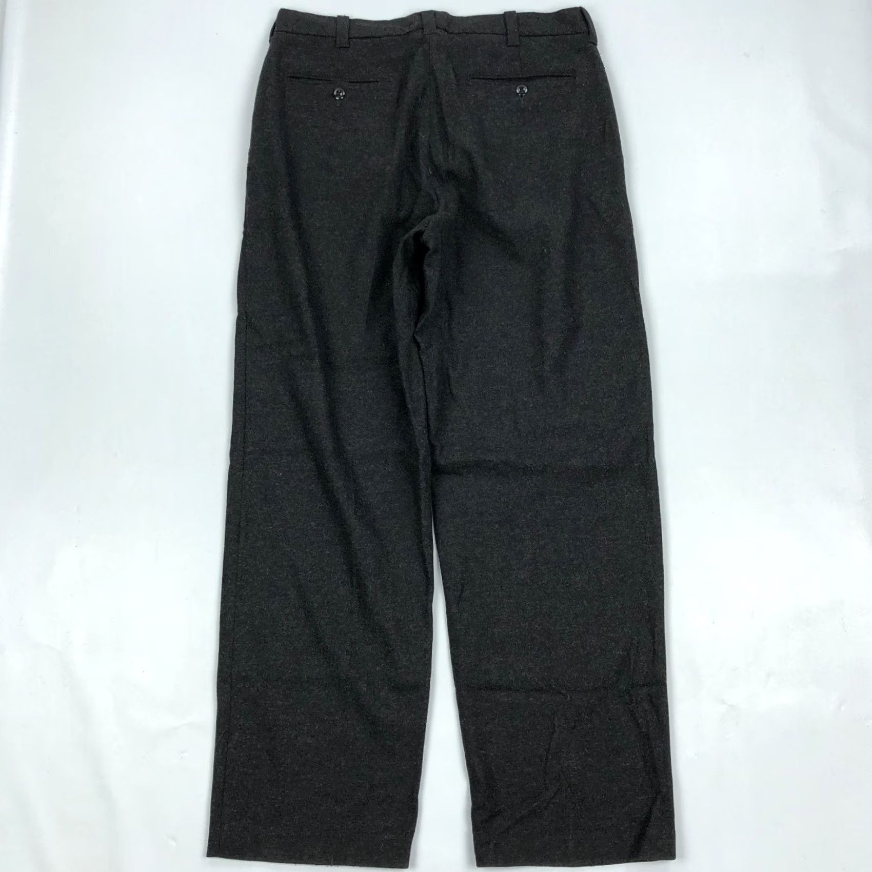 Gap VINTAGE GAP Pants Mens 34x32 Wool Blend Stretch Y2K Charcoal Size US 34 / EU 50 - 3 Thumbnail