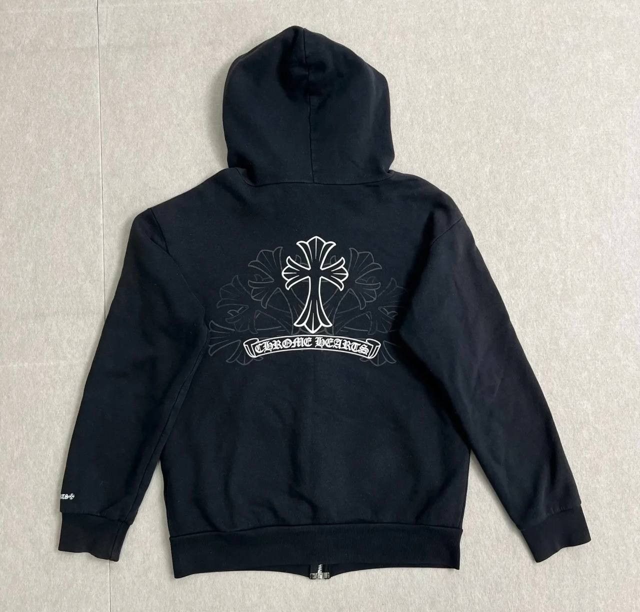 Chrome Hearts Chrome Hearts Black Cross Zip-Up Hoodie Size US M / EU 48-50 / 2 - 2 Thumbnail