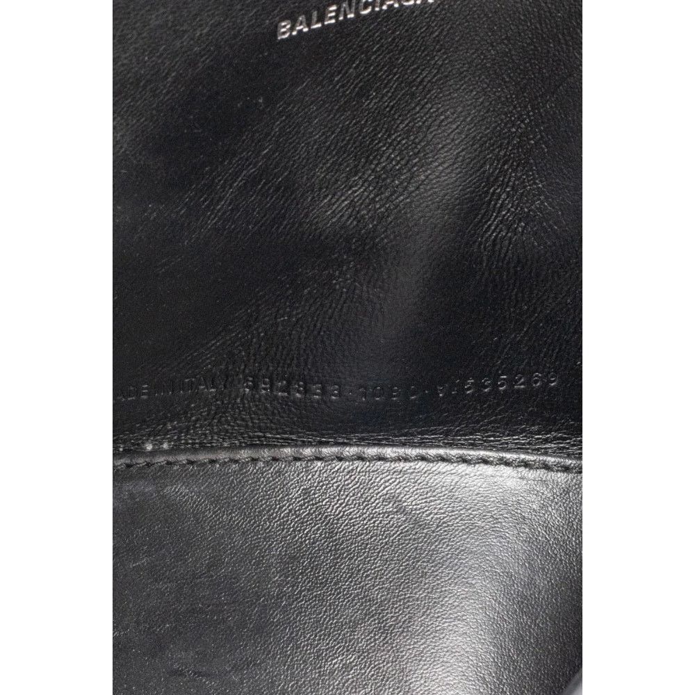 Balenciaga Balenciaga Hourglass Leather Black & White Bag Size ONE SIZE - 7 Thumbnail