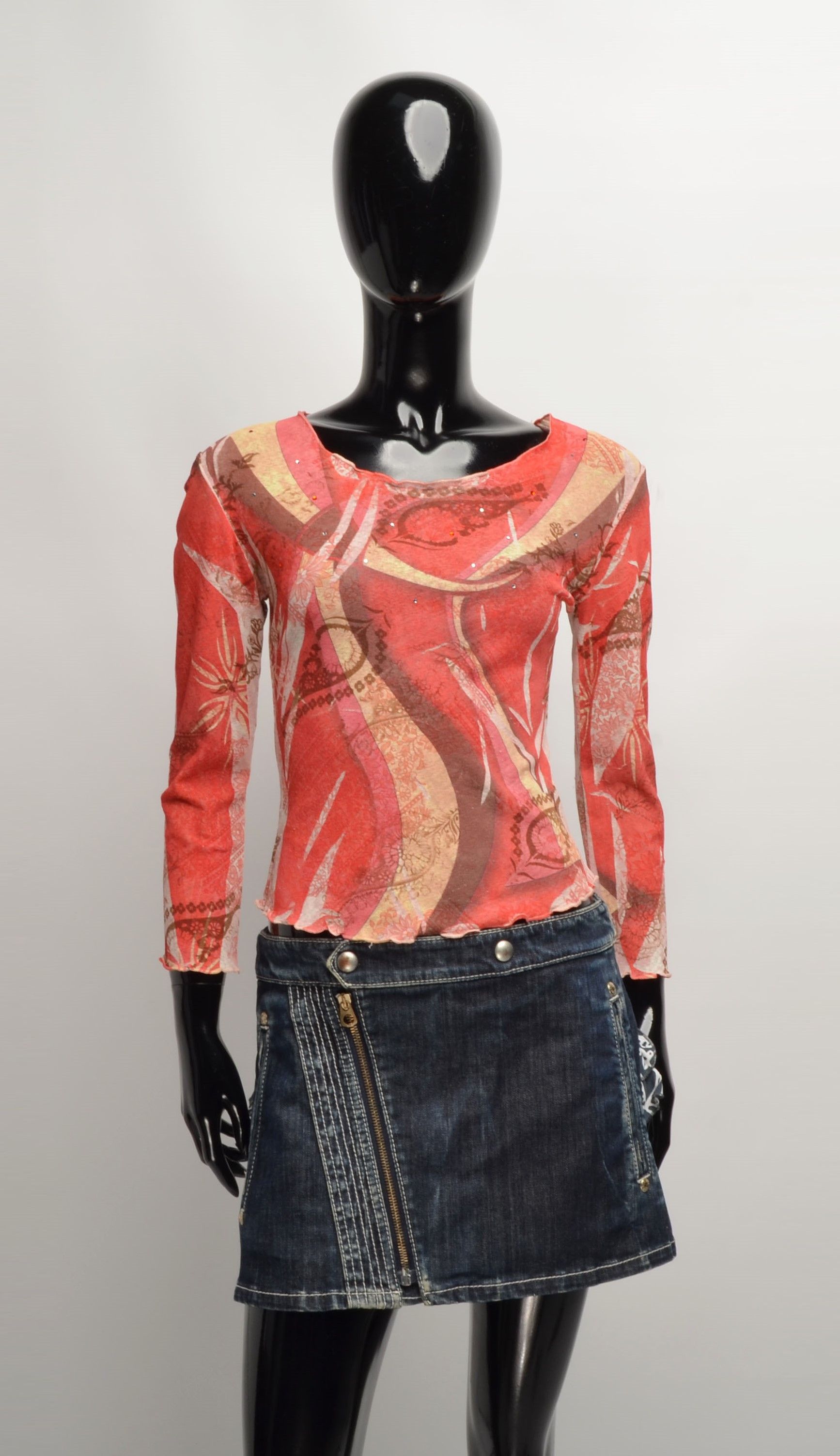 Vintage Suzanna Paris Vintage Y2K Mesh Fairy Long Sleeve Top Size M / US 6-8 / IT 42-44 - 1 Thumbnail