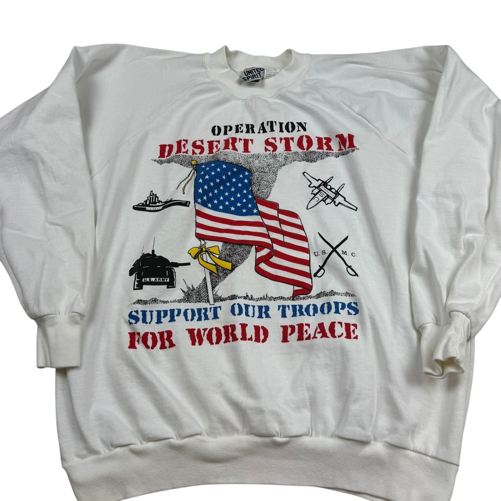 Other Vintage Operation Desert Storm Crewneck Sweatshirt - Large Size US L / EU 52-54 / 3 - 1 Thumbnail