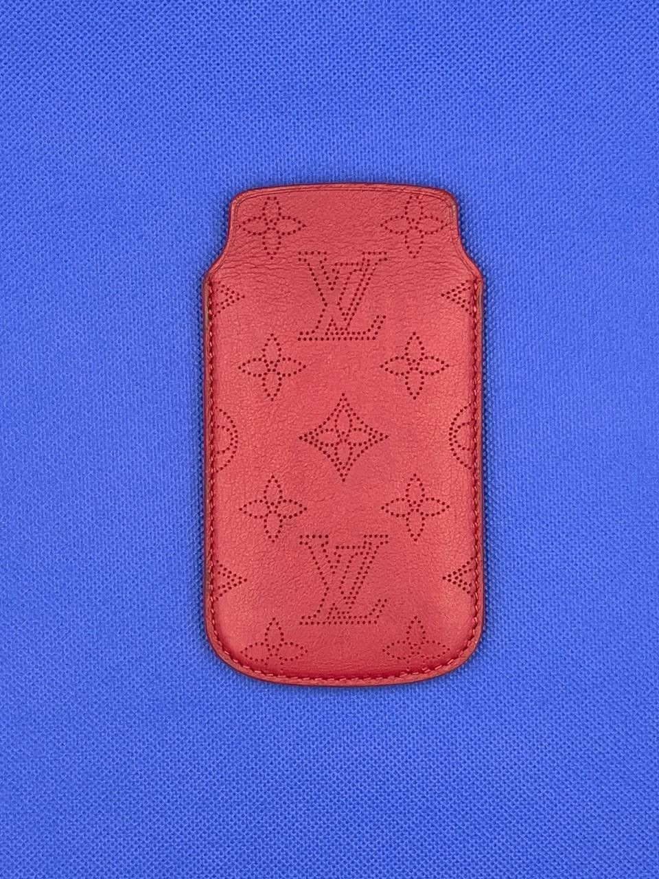 image of Louis Vuitton Red Cardholder/ Phone Case, Men's