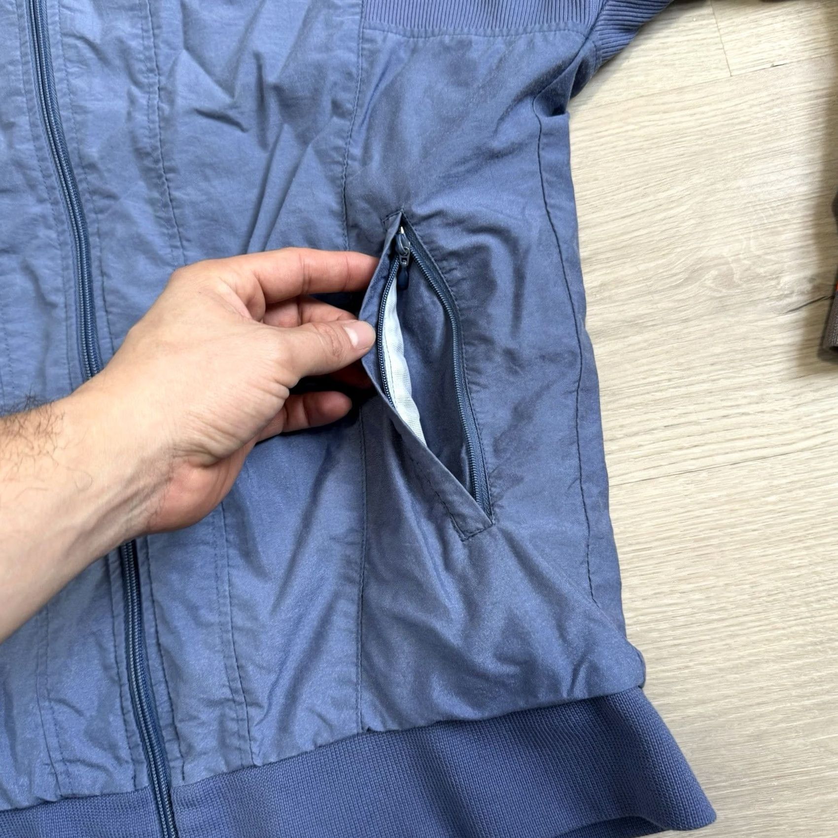 Kappa VINTAGE Kappa Windbreaker Jacket USA Men Medium Blue Pit to Pit 22 Length 27 Track & Field Size US XXL / EU 58 / 5 - 7 Thumbnail